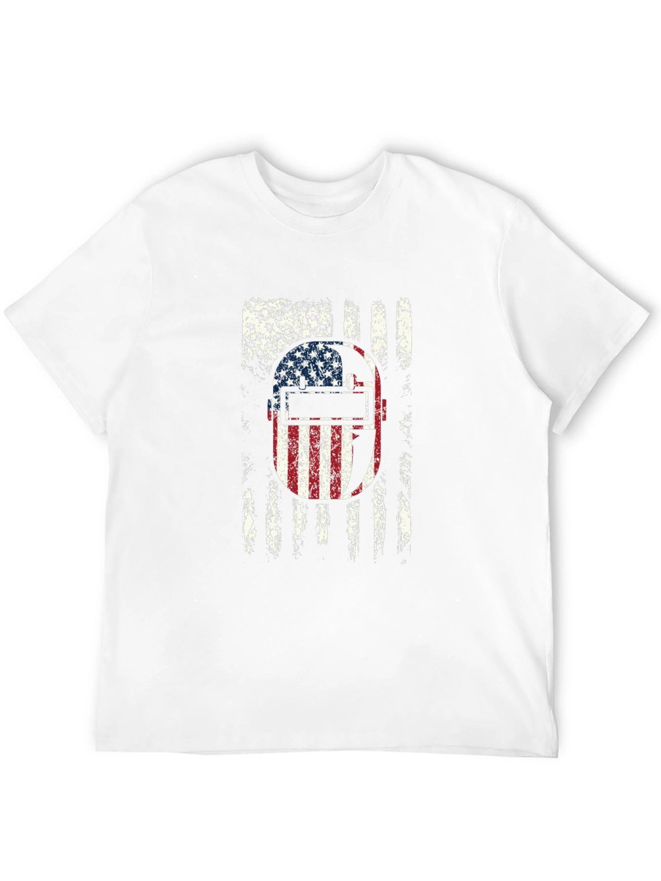 Welder USA Flag Patriotic Graphic Tee