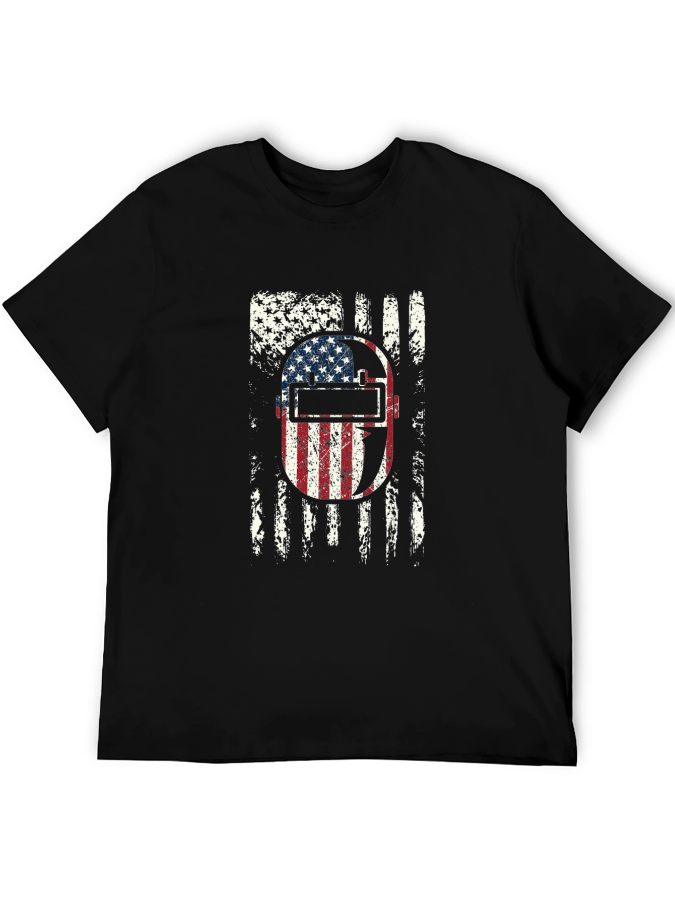 Welder USA Flag Patriotic Graphic Tee