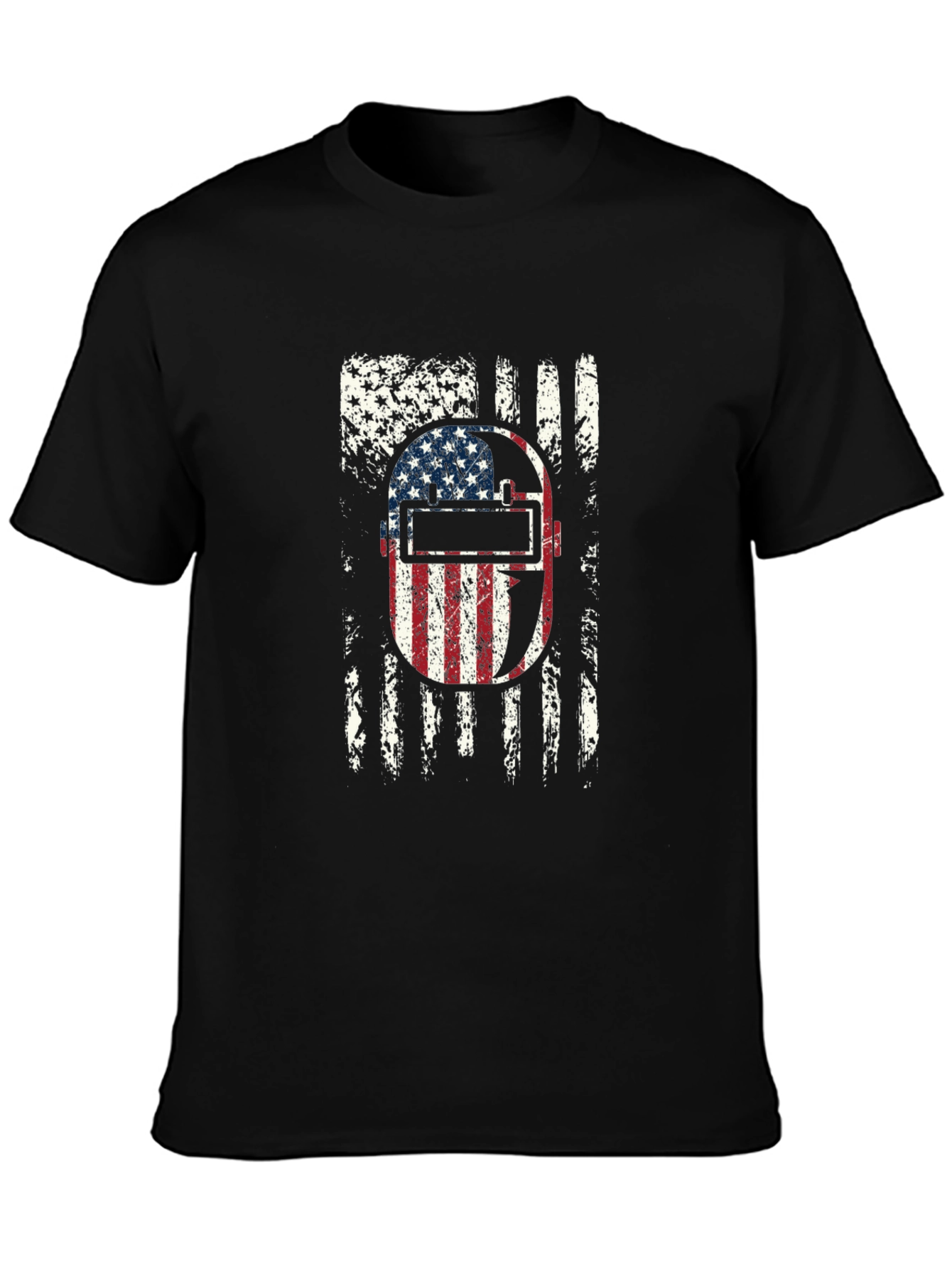Welder USA Flag Patriotic Graphic Tee