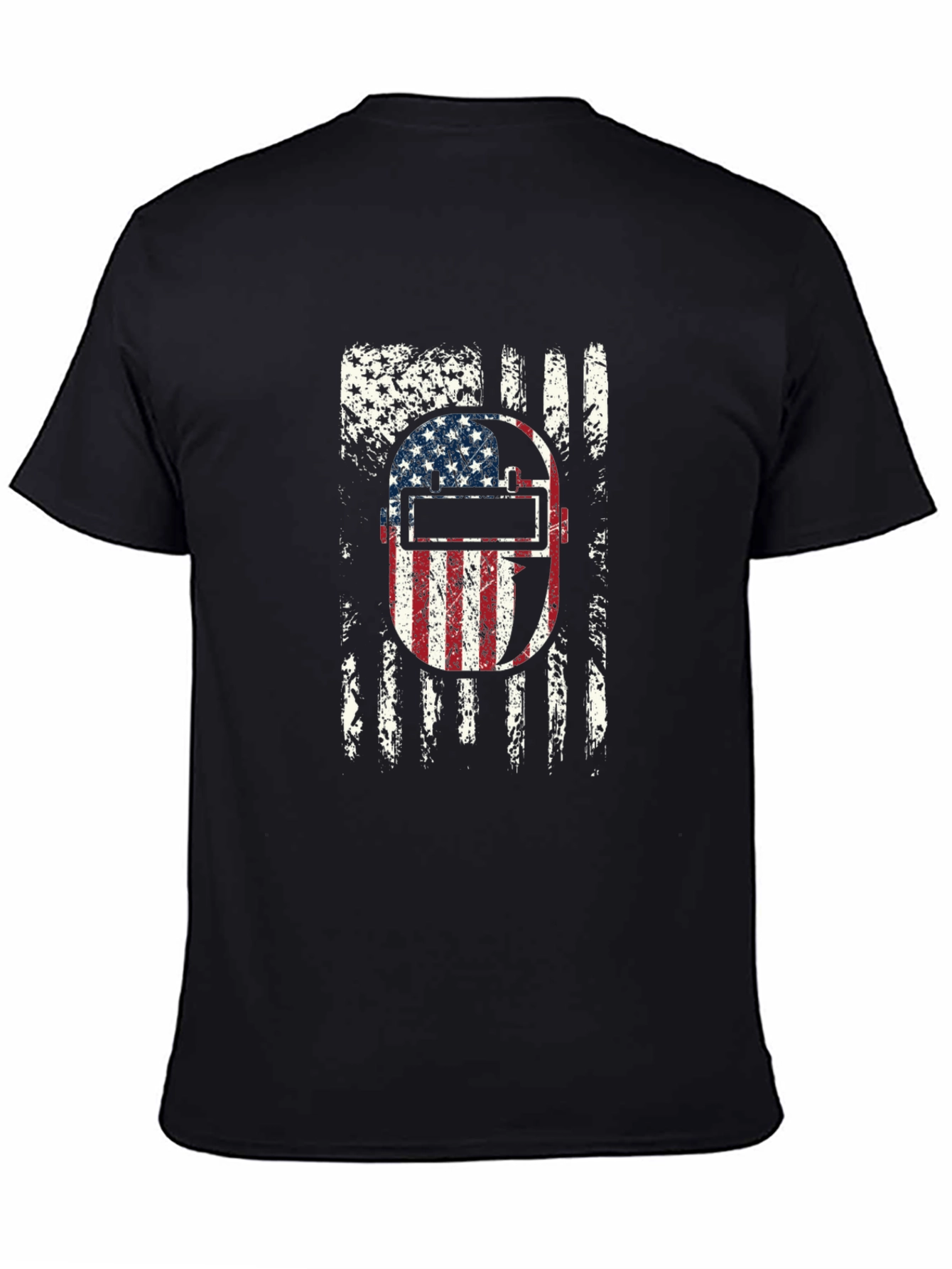 Welder USA Flag Patriotic Graphic Tee