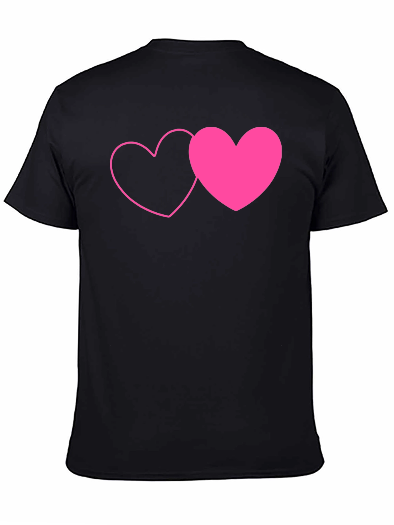 Love Heart Graphic Tee - Black