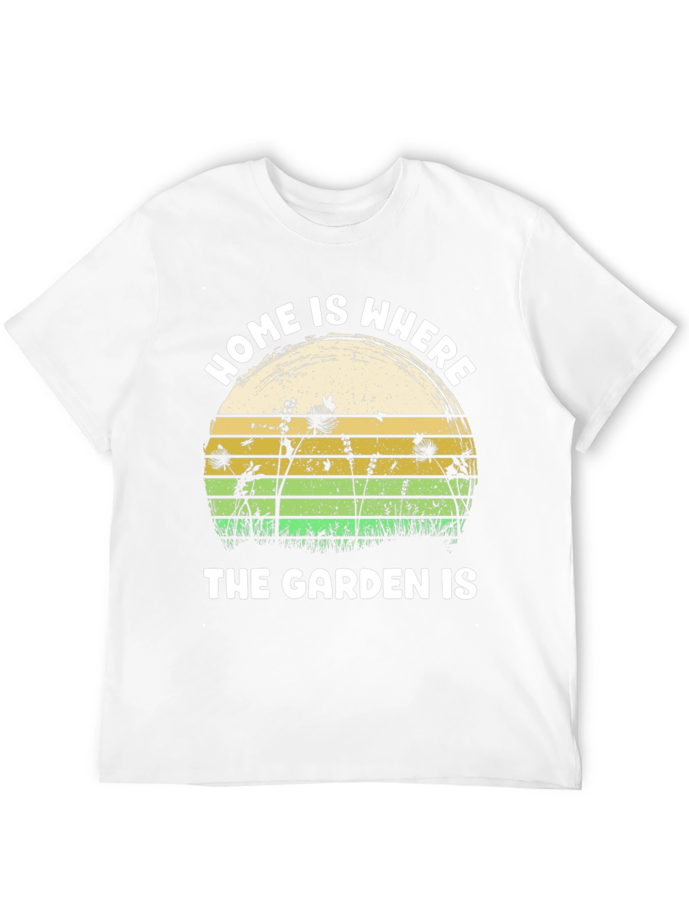 Home is Where The Garden Is Black T-Shirt