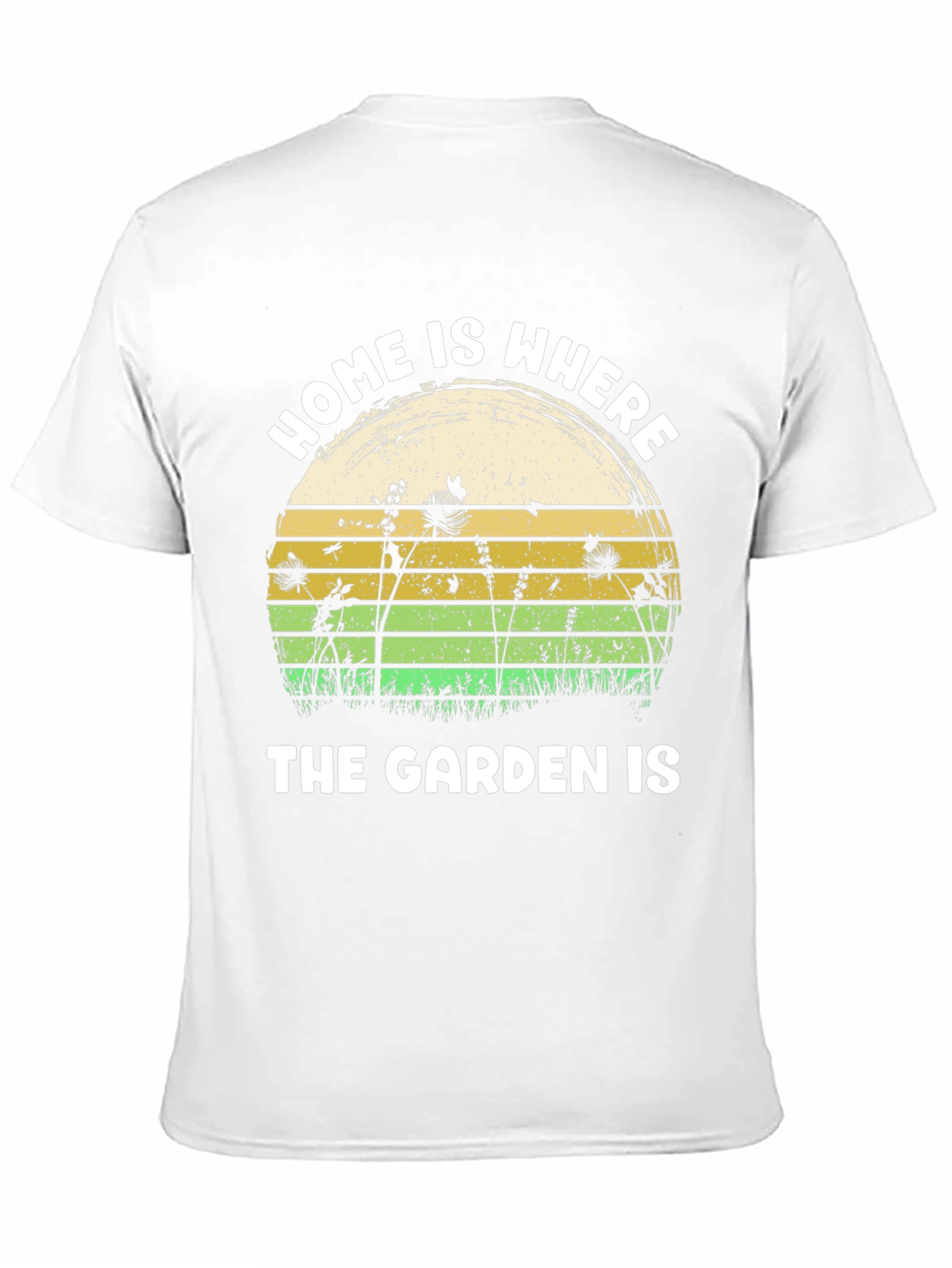 Home is Where The Garden Is Black T-Shirt