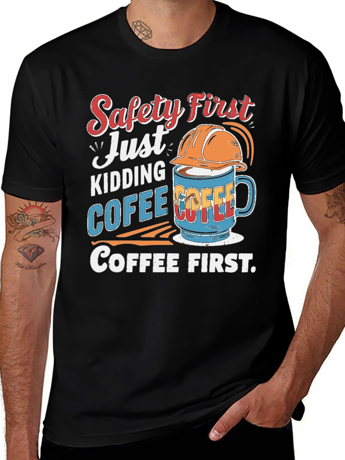 Safety First Coffee T-Shirt