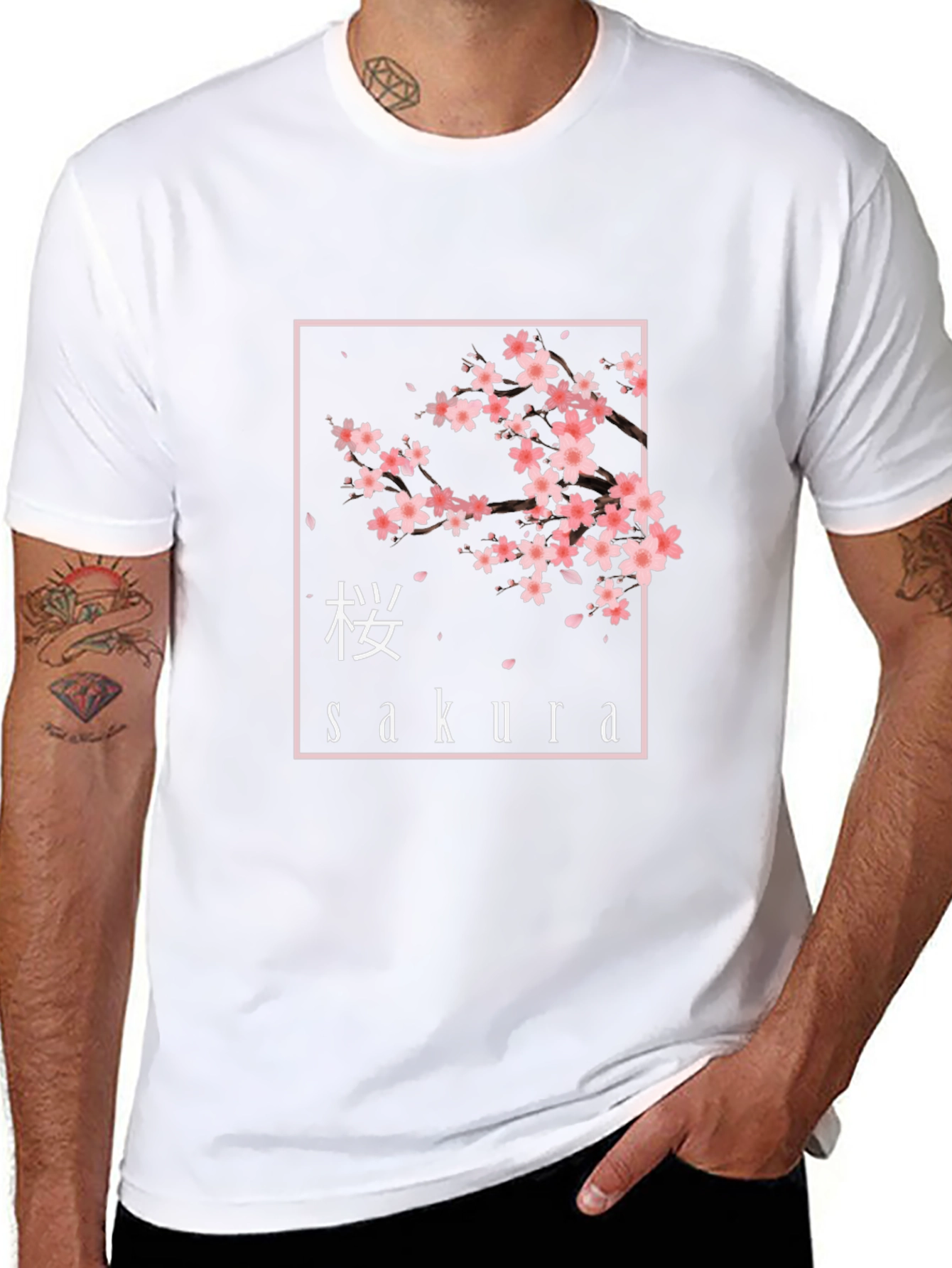 Sakura Graphic Tee - Japanese Cherry Blossom T-Shirt
