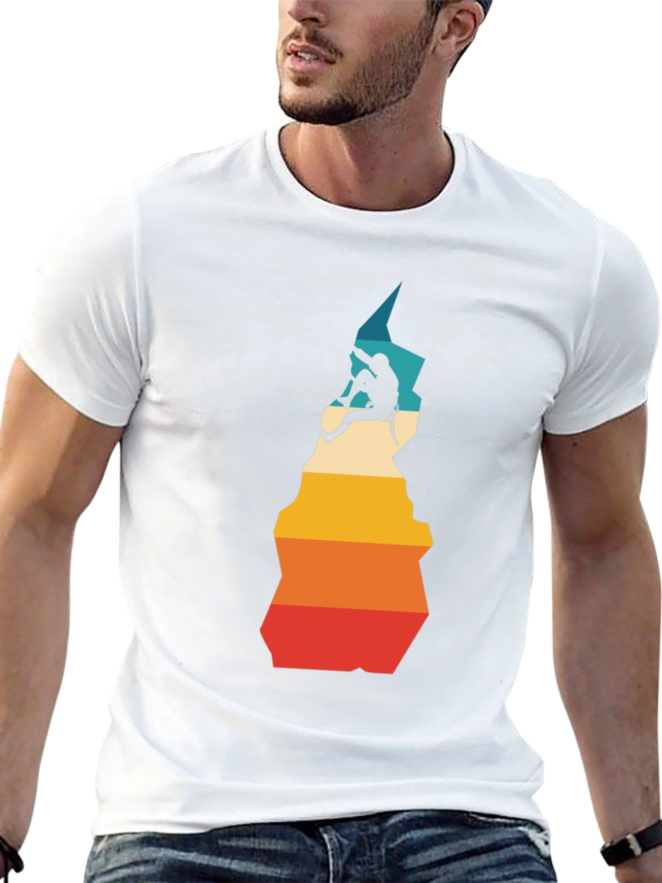 Climbing Retro Style T-Shirt