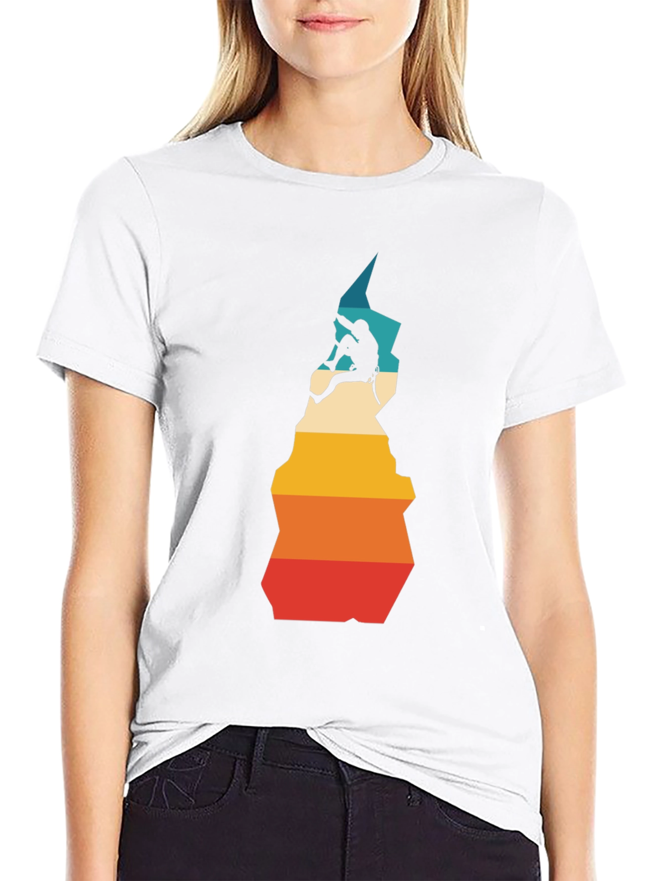 Climbing Retro Style T-Shirt