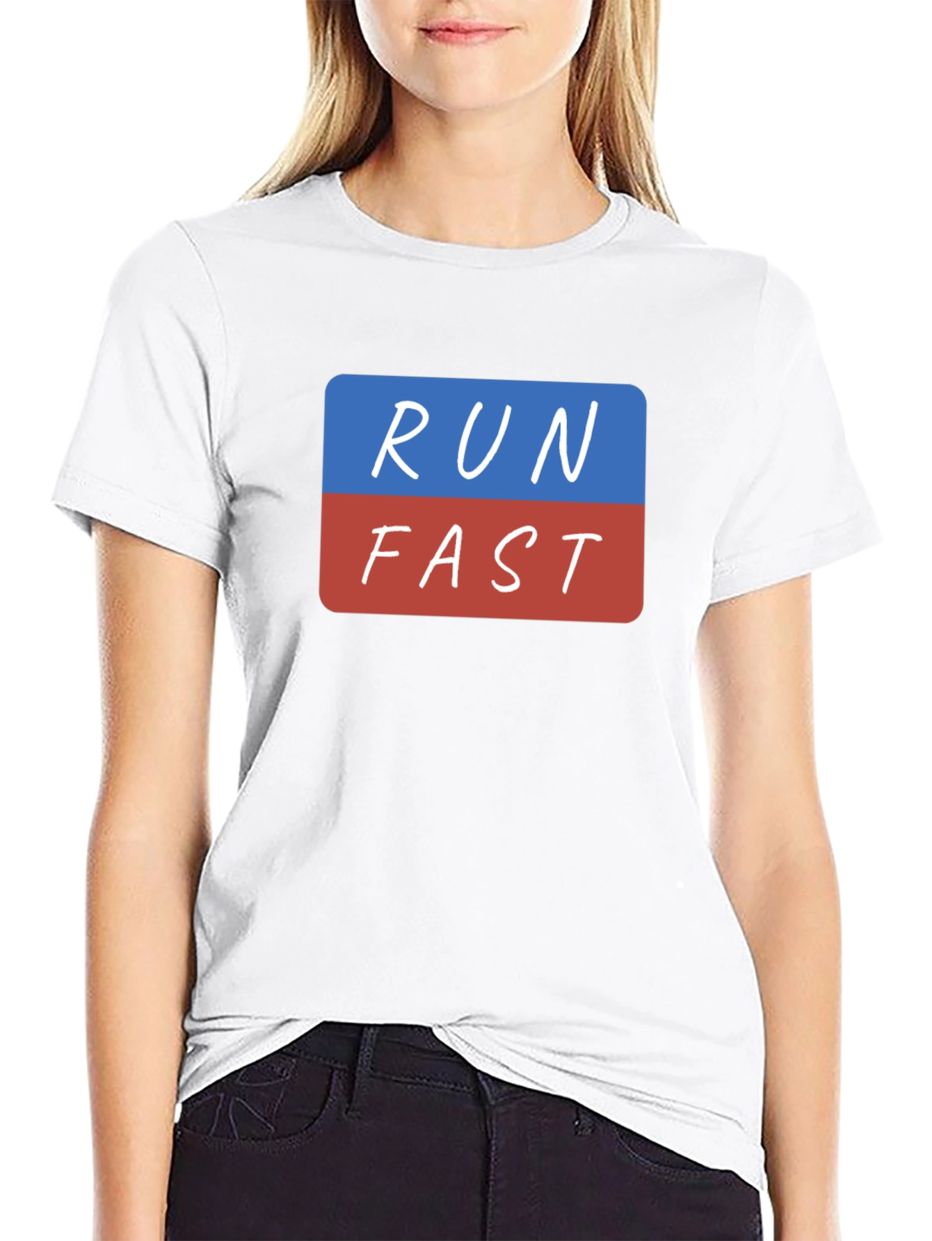 Run Fast T-Shirt - Black Graphic Tee