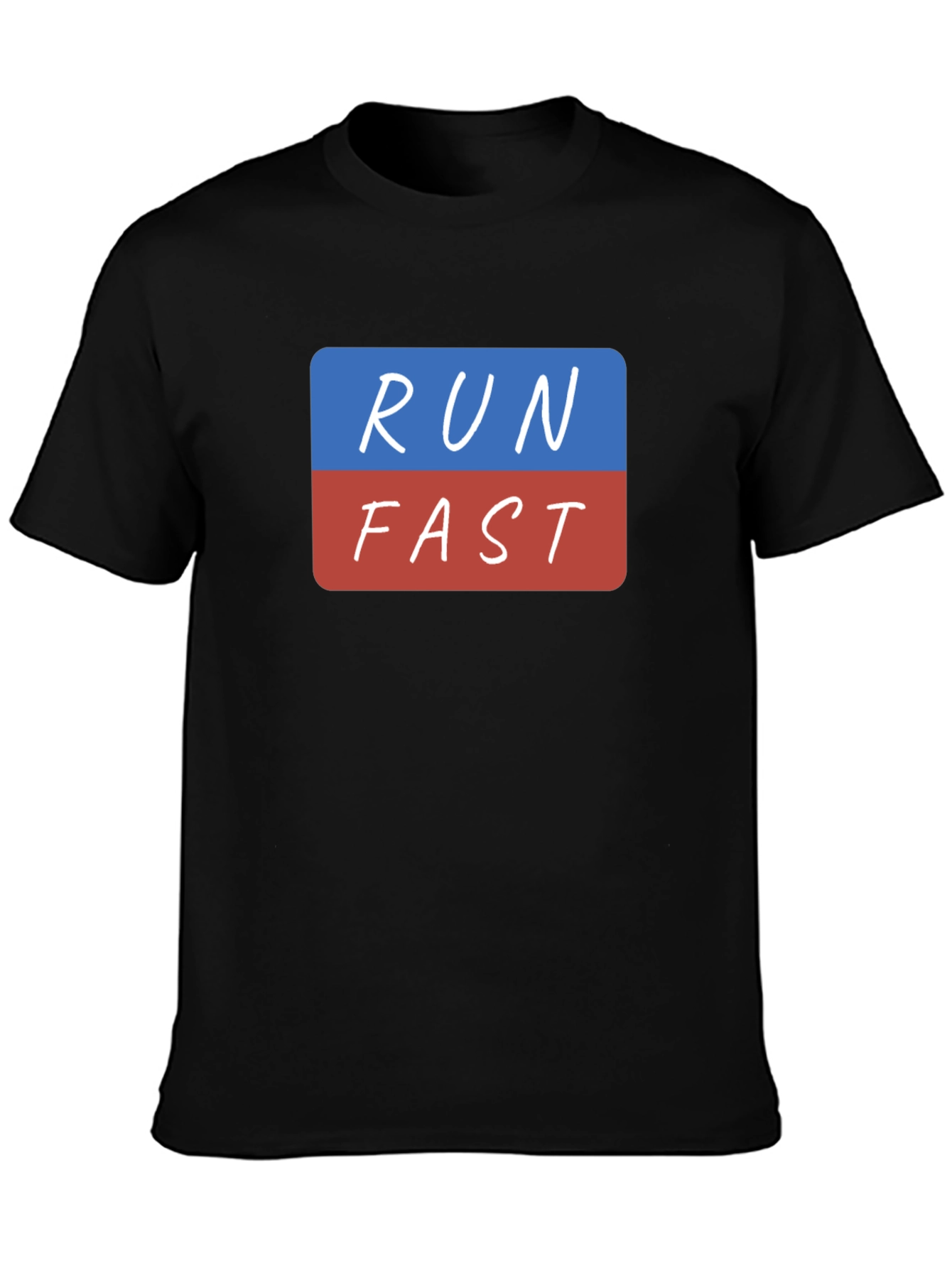 Run Fast T-Shirt - Black Graphic Tee
