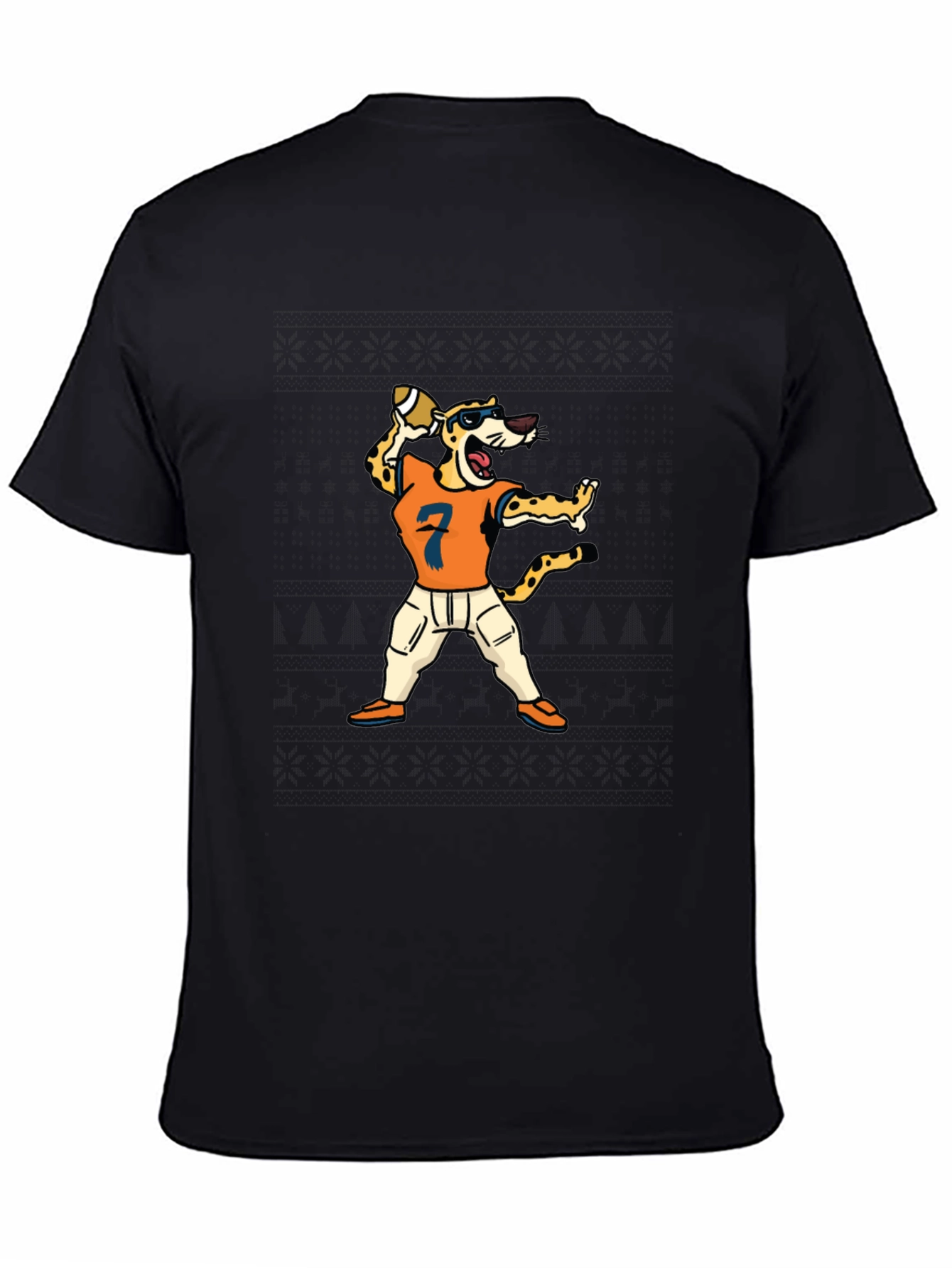 Cheetah Football Player T-Shirt