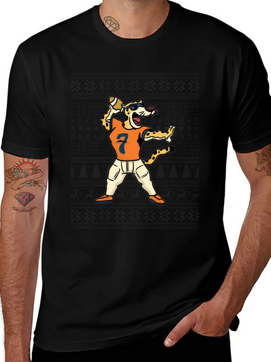 Cheetah Football Player T-Shirt