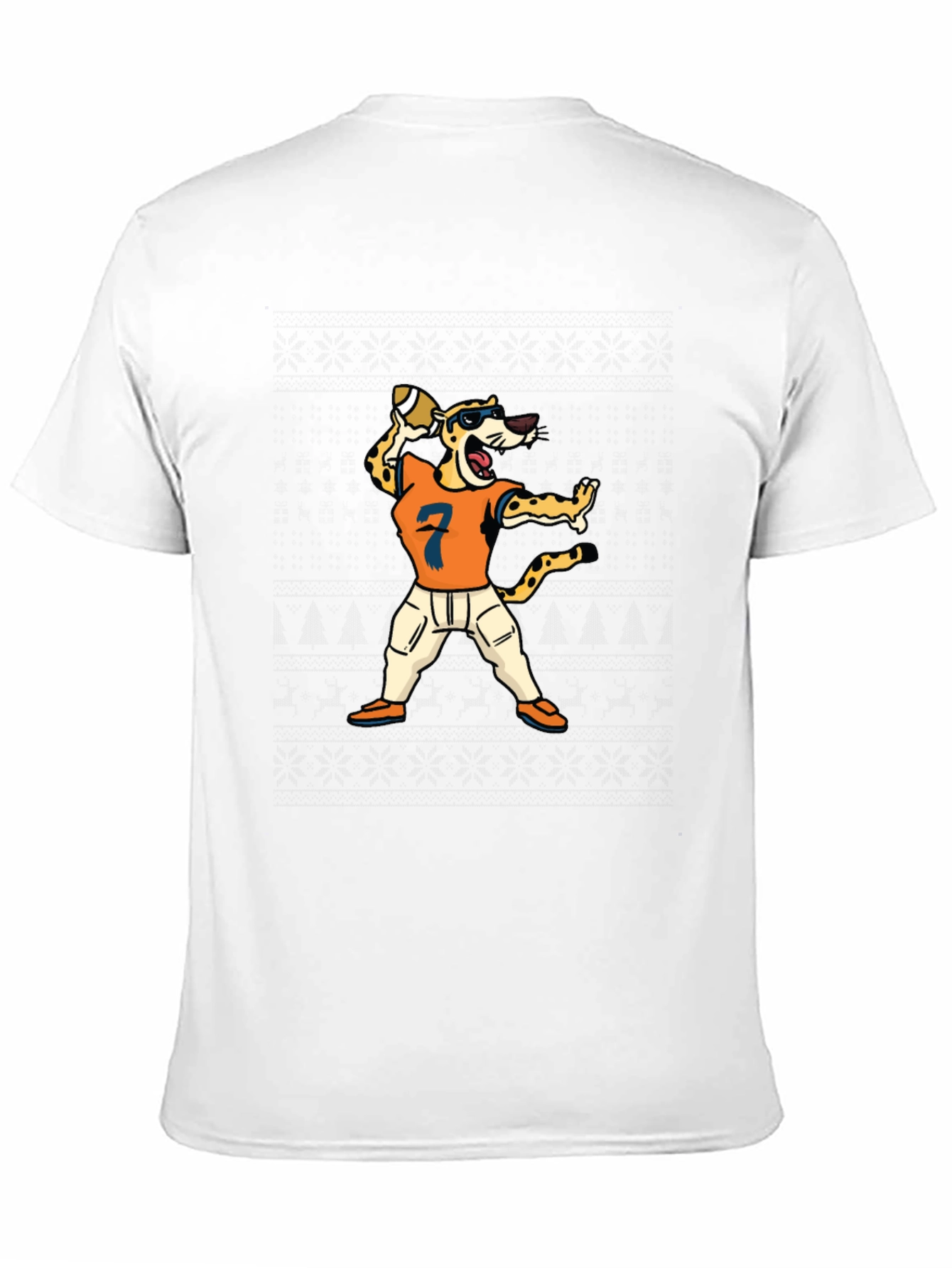 Cheetah Football Player T-Shirt