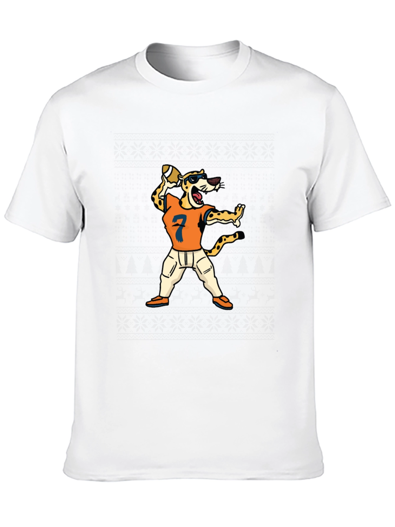 Cheetah Football Player T-Shirt