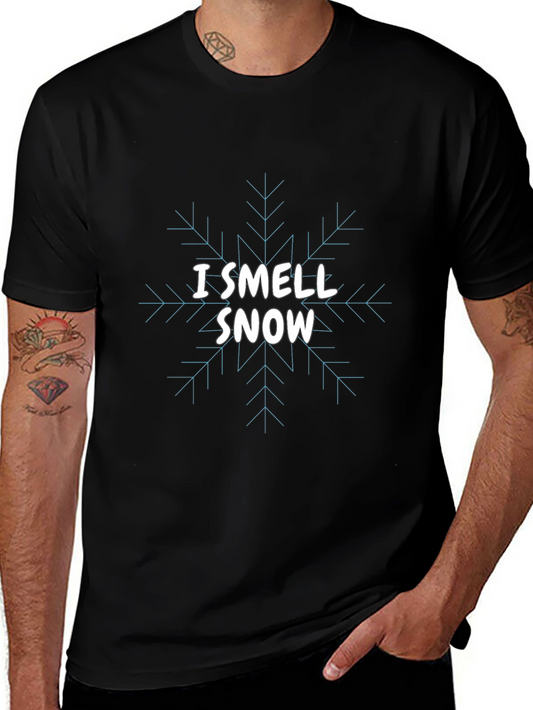 I Smell Snow T-Shirt - Winter Holiday Tee