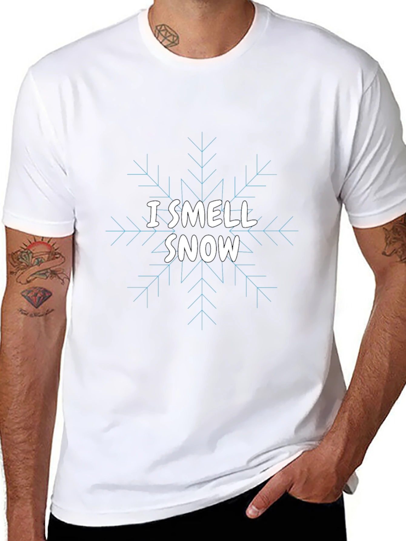 I Smell Snow T-Shirt - Winter Holiday Tee