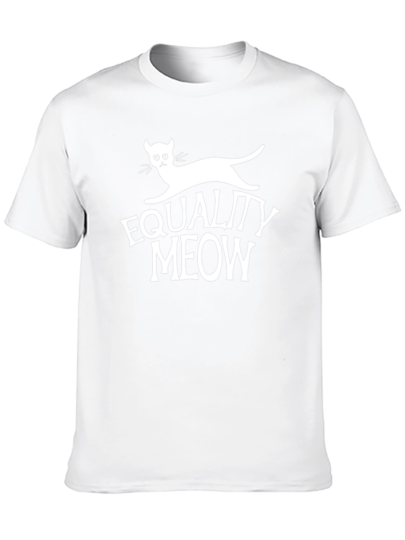 Equality Meow T-Shirt - Black Graphic Tee