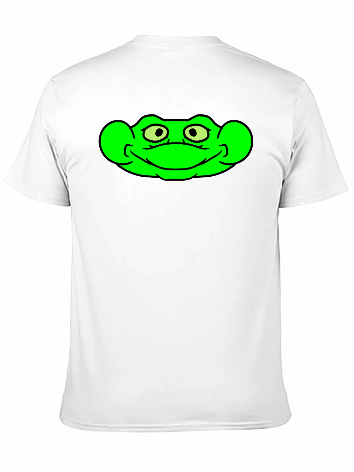 Green Frog Graphic Black T-Shirt
