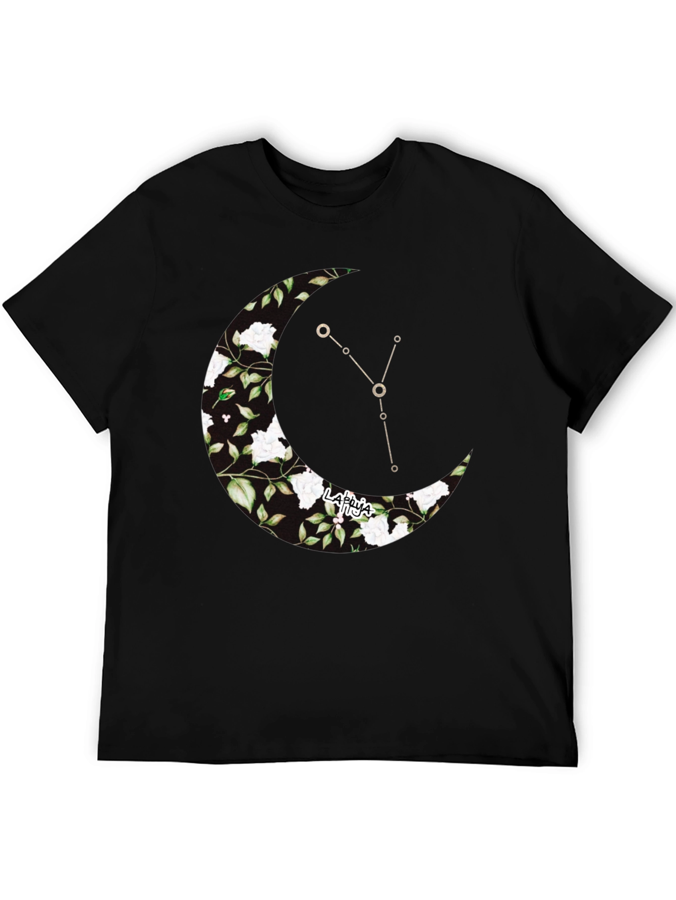 Crescent Moon Constellation Graphic T-Shirt