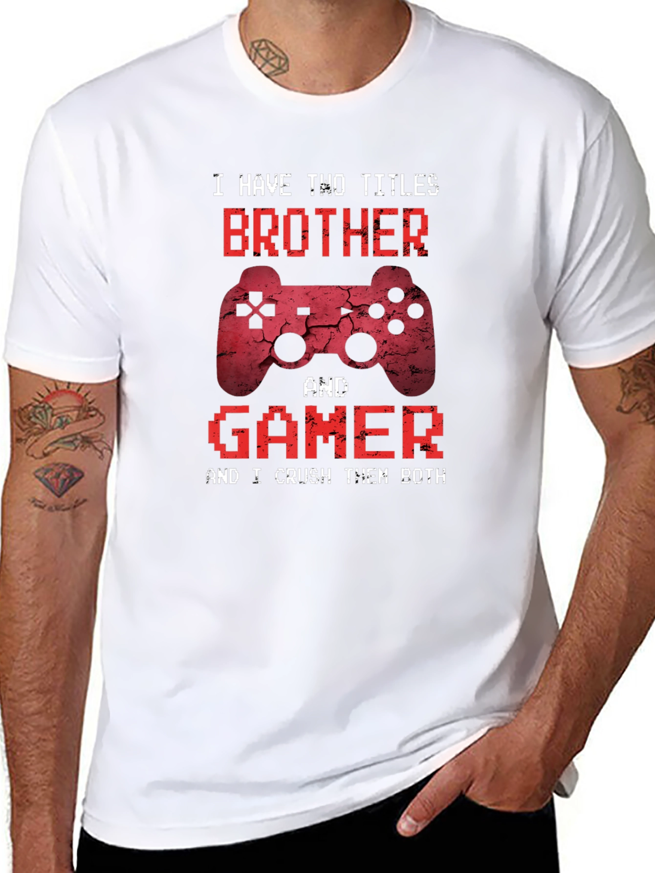 Brother & Gamer T-Shirt - Funny Gaming Gift