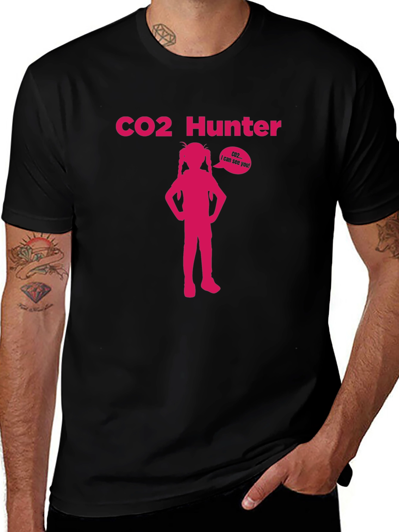 CO2 Hunter Graphic T-Shirt - Black