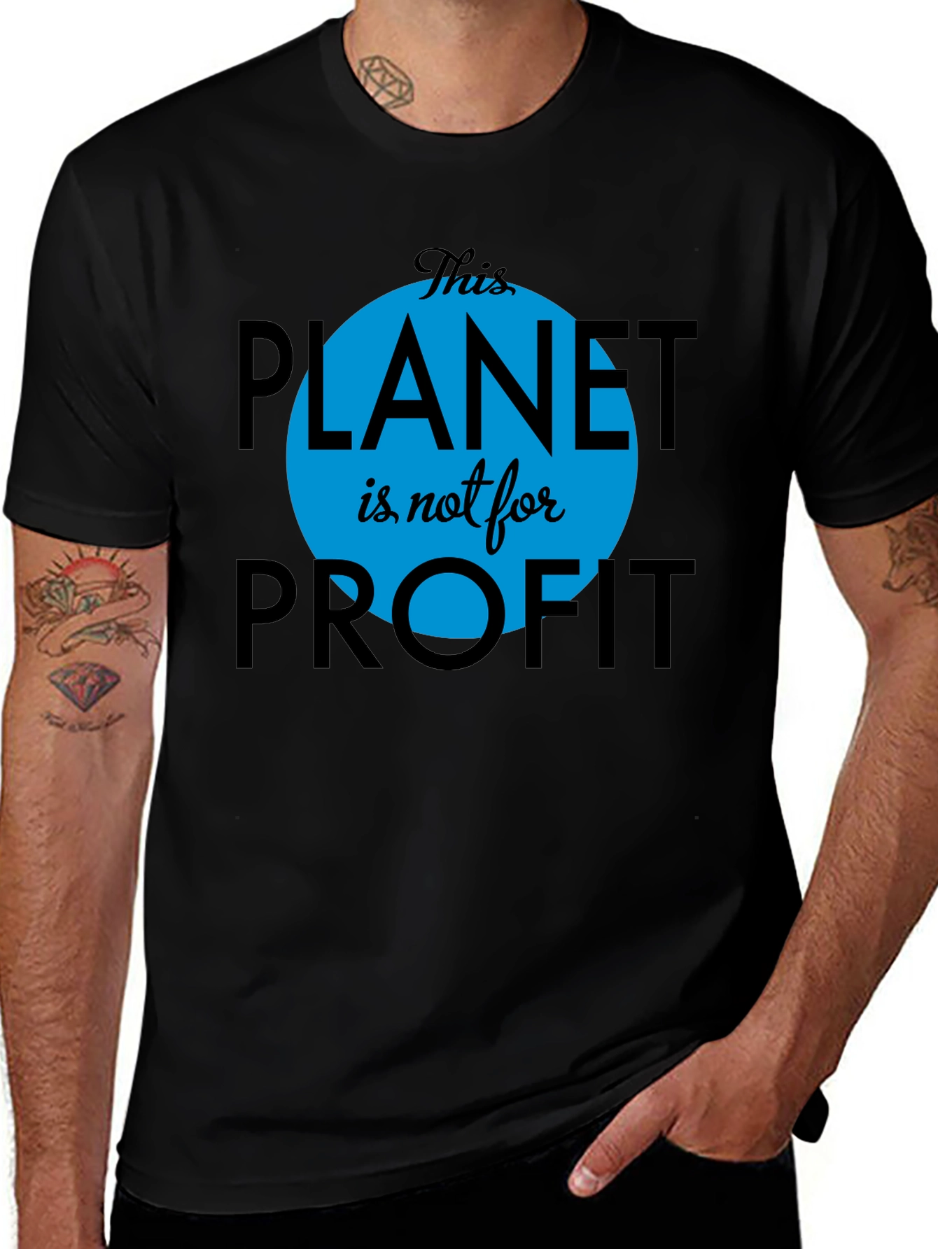 Planet Over Profit Graphic Tee - Eco-Conscious Style
