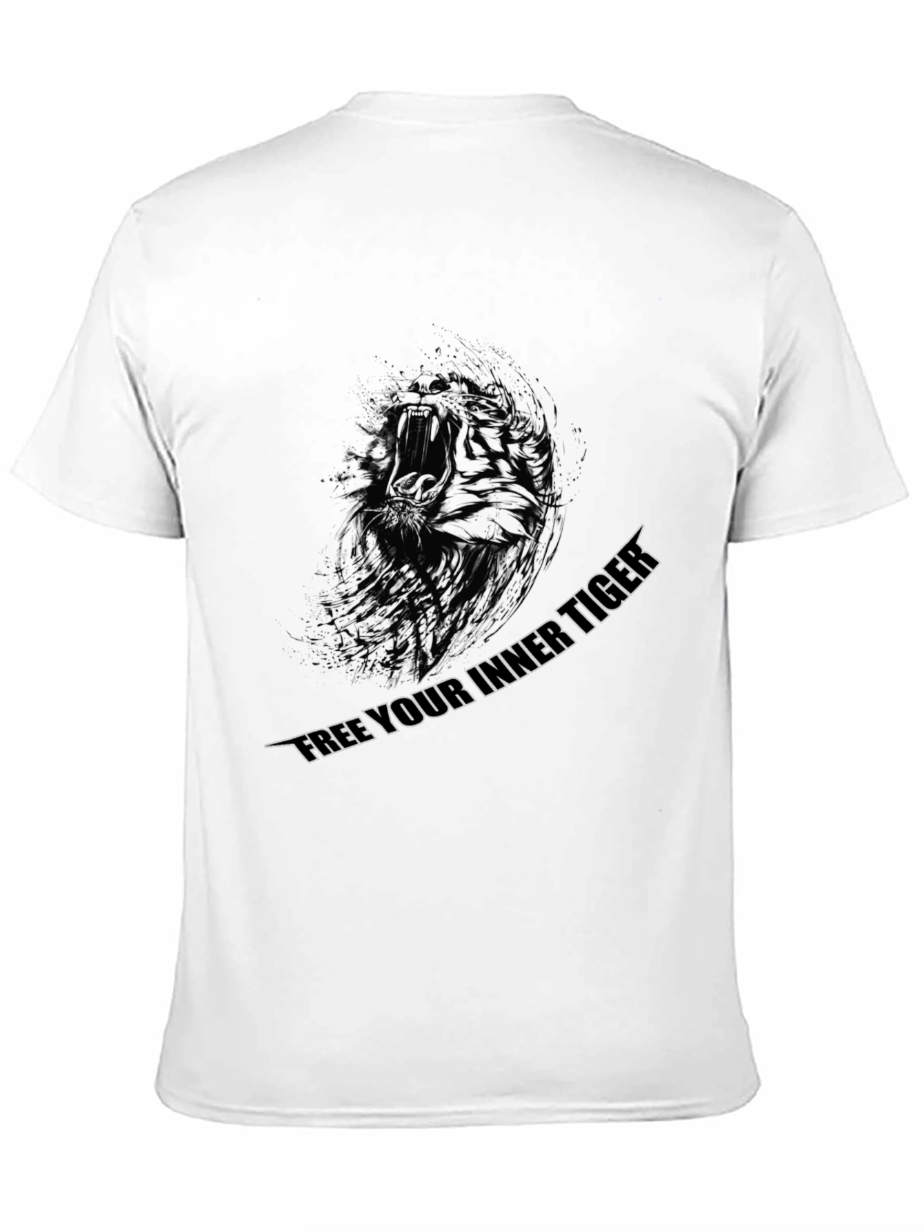 Unleash Your Inner Tiger Black Graphic Tee