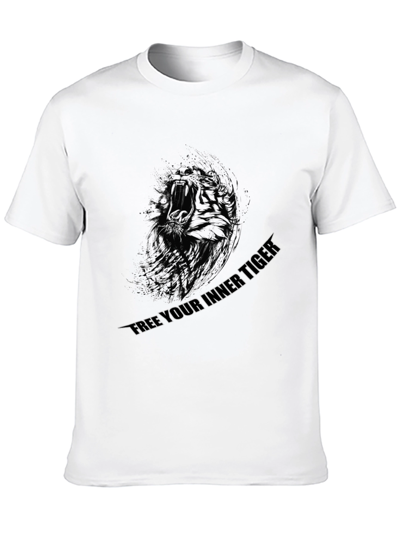 Unleash Your Inner Tiger Black Graphic Tee