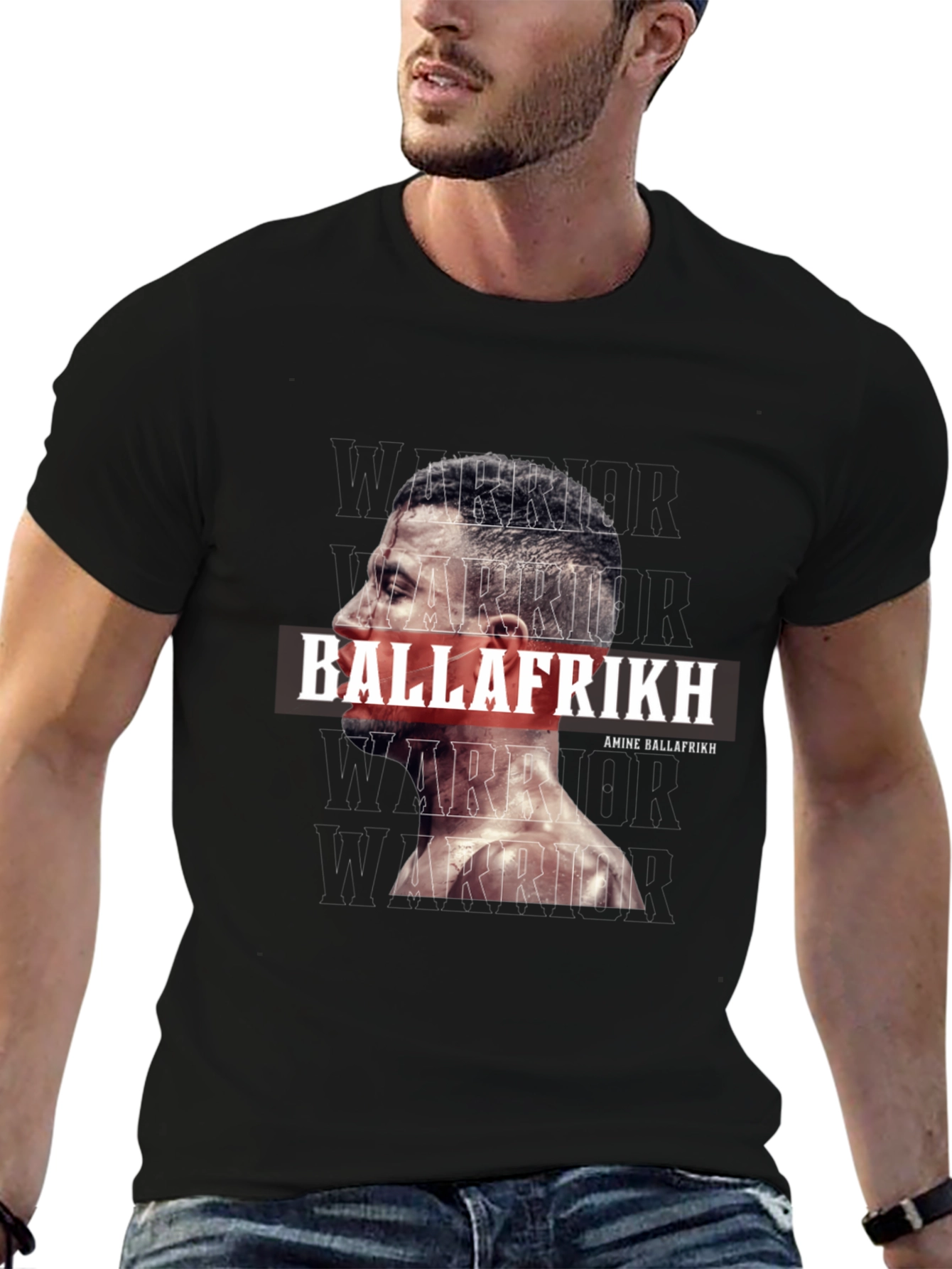 Amine Ballafrikh Warrior Graphic T-Shirt