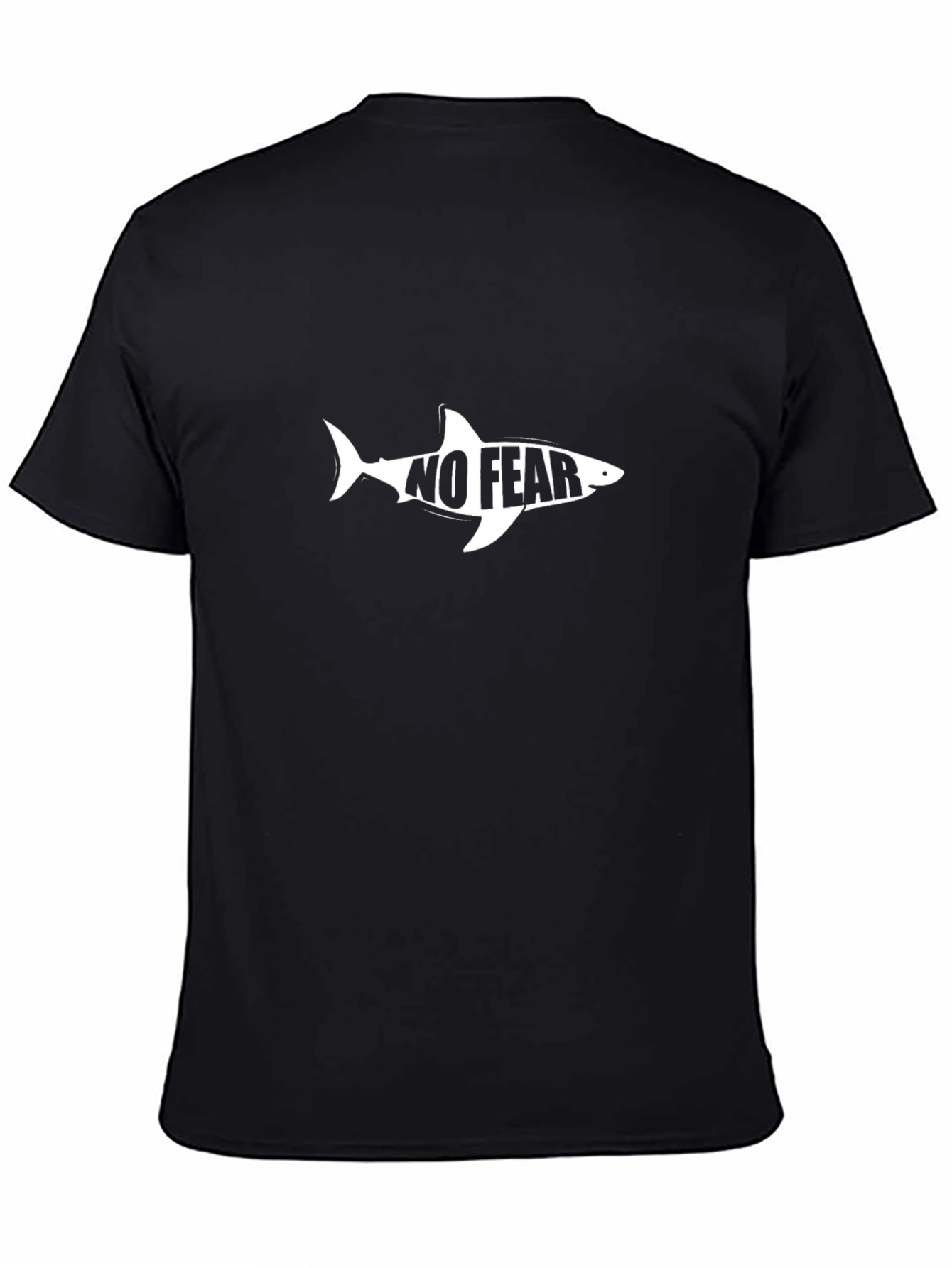 Shark Graphic T-Shirt - No Fear Black Tee