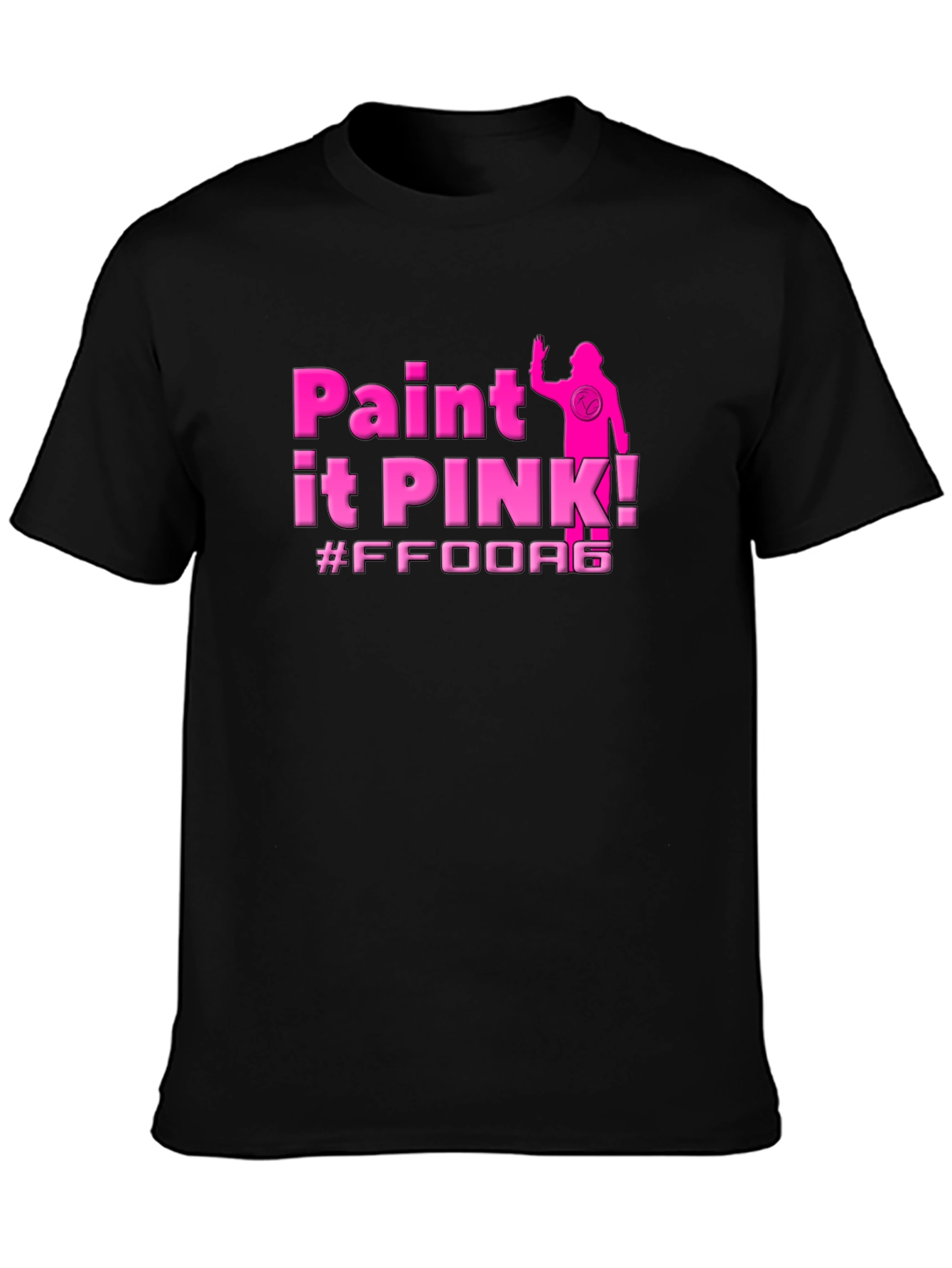 Paint It Pink! Black T-Shirt - Stylish Graphic Tee