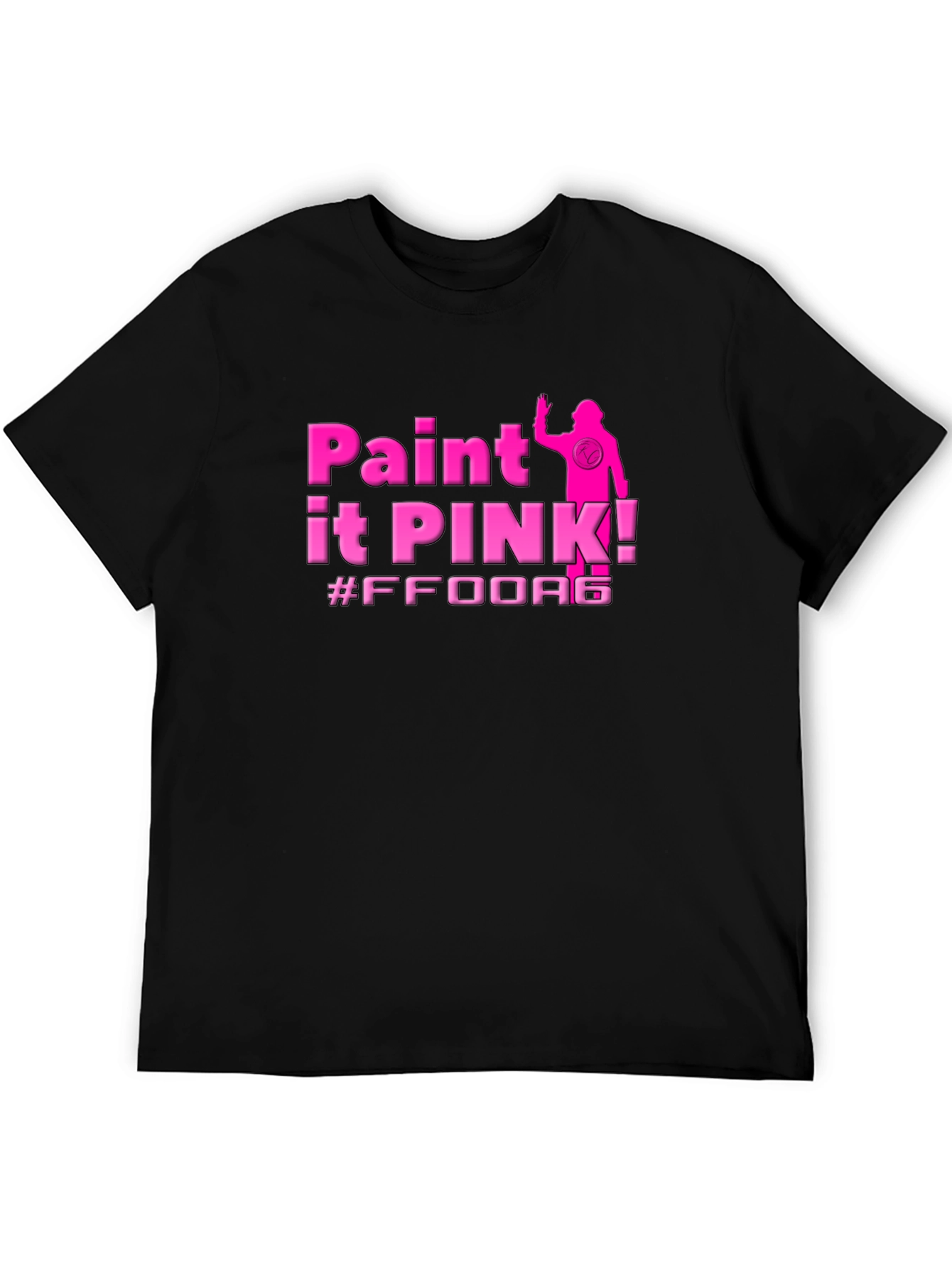 Paint It Pink! Black T-Shirt - Stylish Graphic Tee