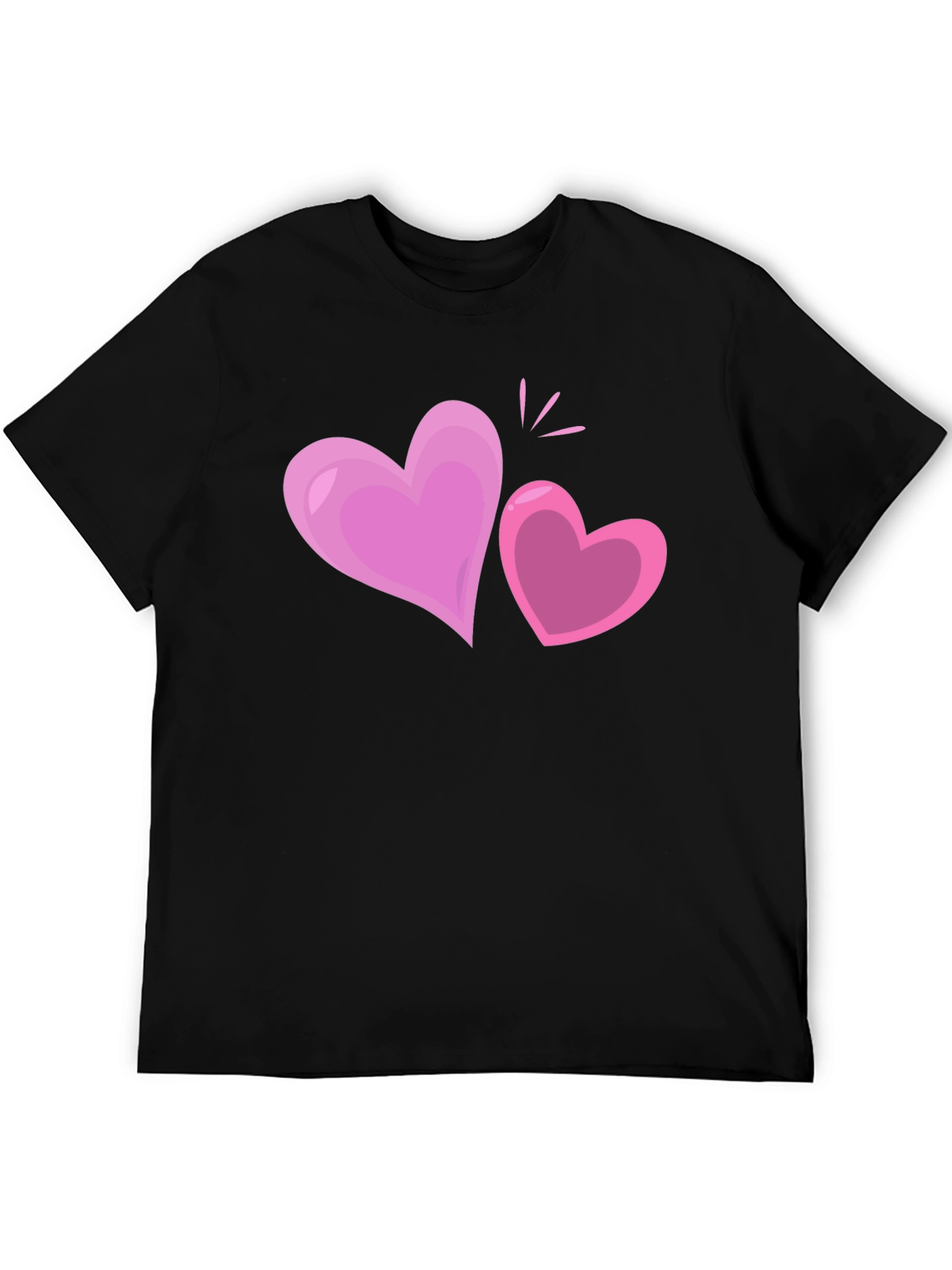 Heart Graphic Black T-Shirt