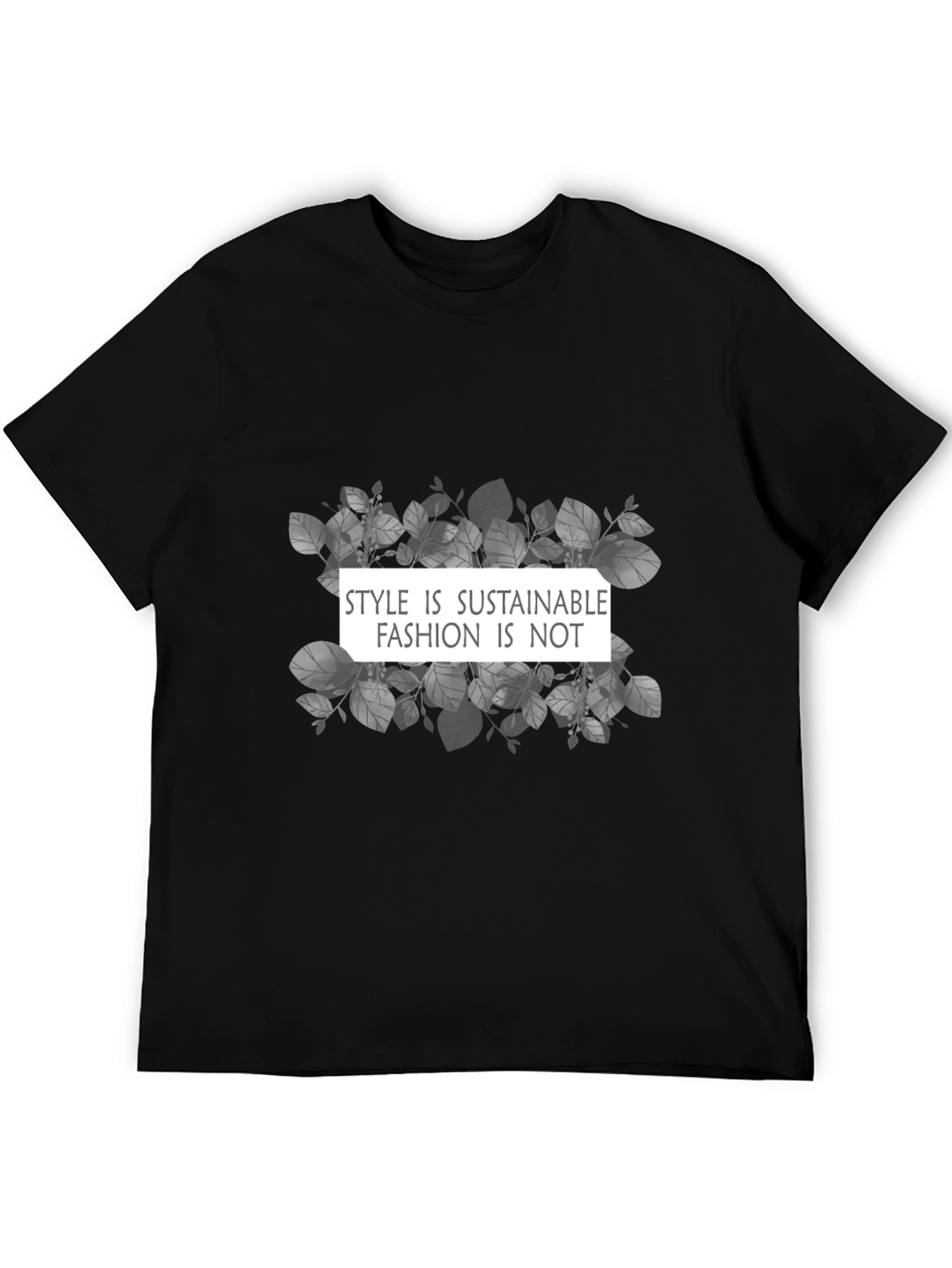 Sustainable Style Graphic Tee - Soft Cotton Blend