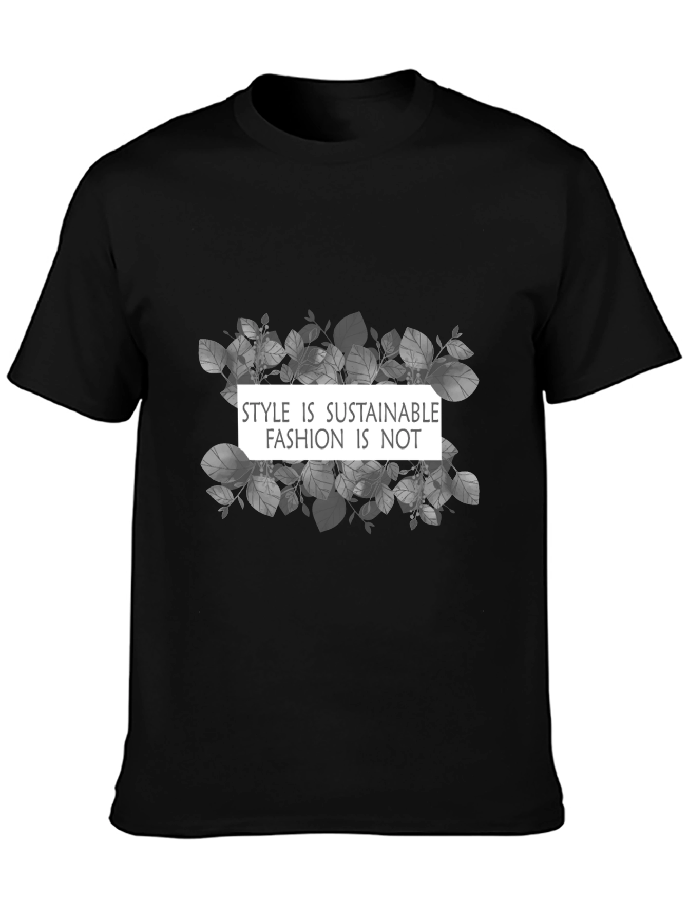 Sustainable Style Graphic Tee - Soft Cotton Blend