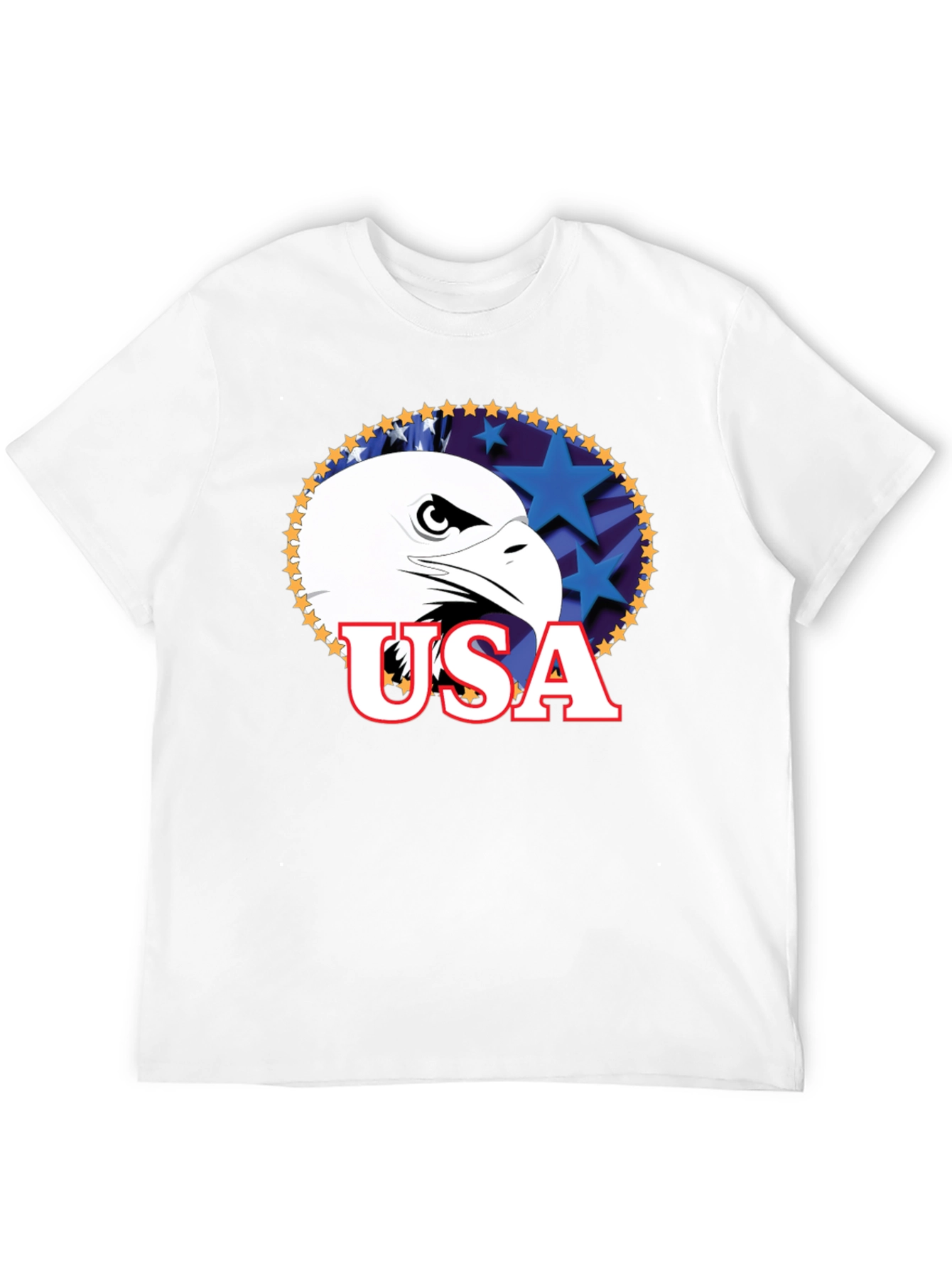 Patriotic USA Eagle Graphic T-Shirt