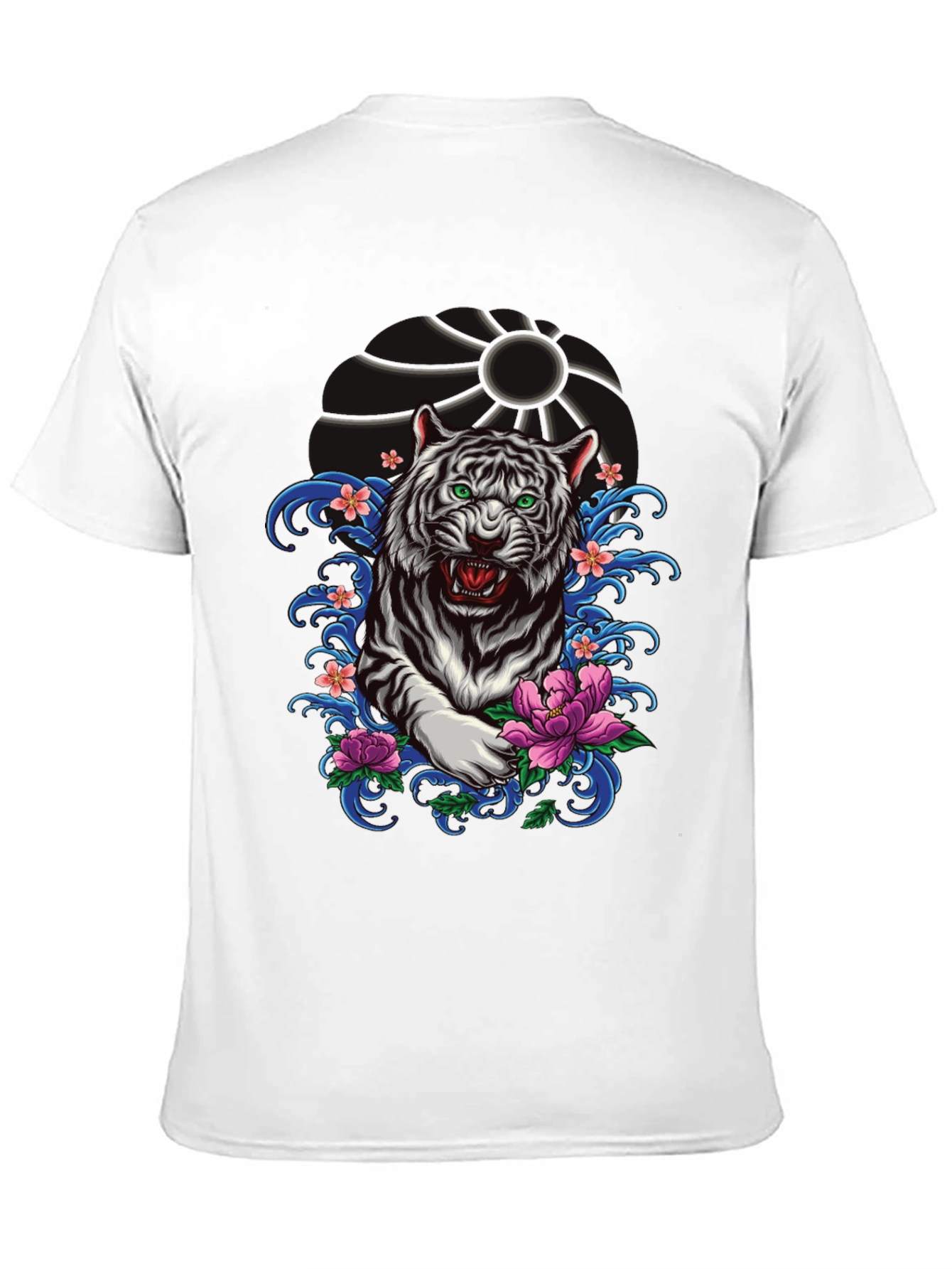 Tiger Graphic Tee - Black Short Sleeve Shirt