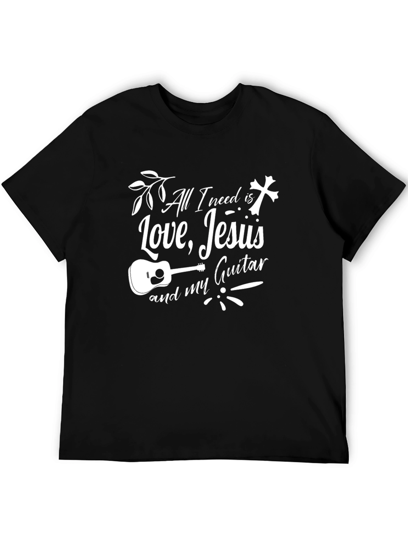 Love Jesus and Guitar T-Shirt