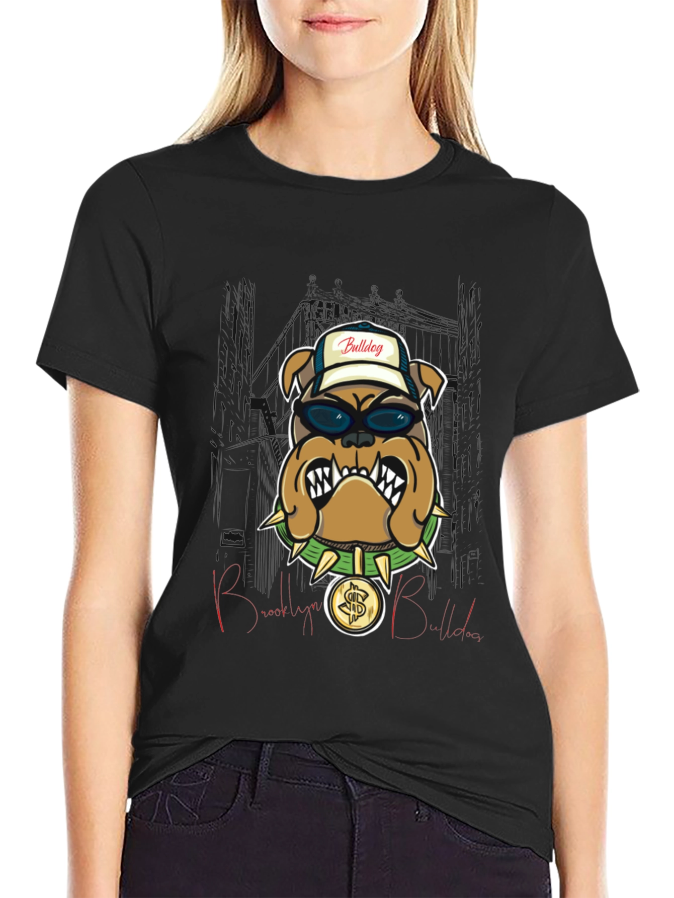 Brooklyn Bulldog T-Shirt - Cool Graphic Tee