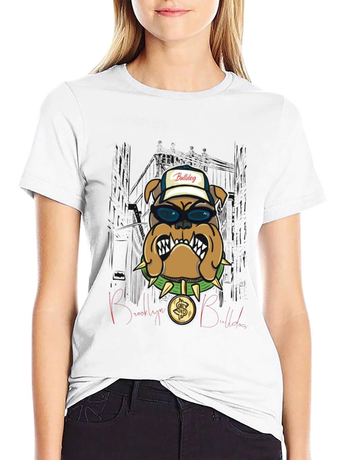 Brooklyn Bulldog T-Shirt - Cool Graphic Tee