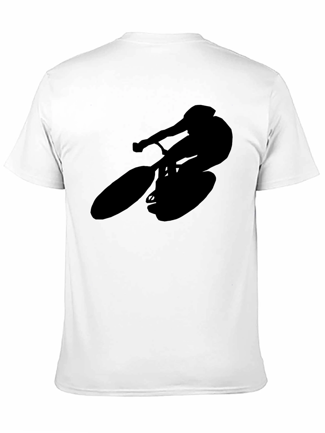 Silhouette Cyclist T-Shirt - Black