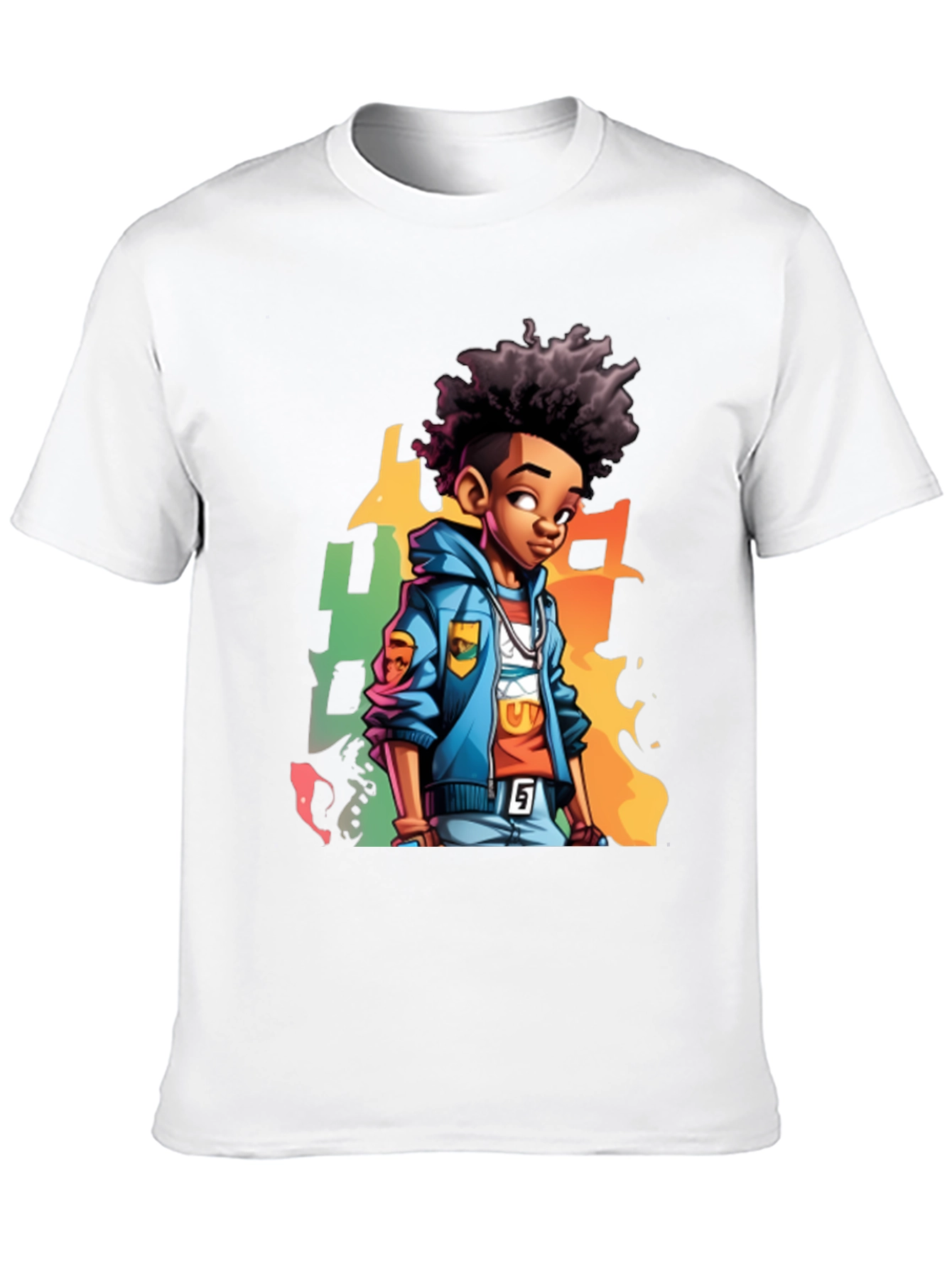 Cartoon Style Graphic Tee - Urban Cool
