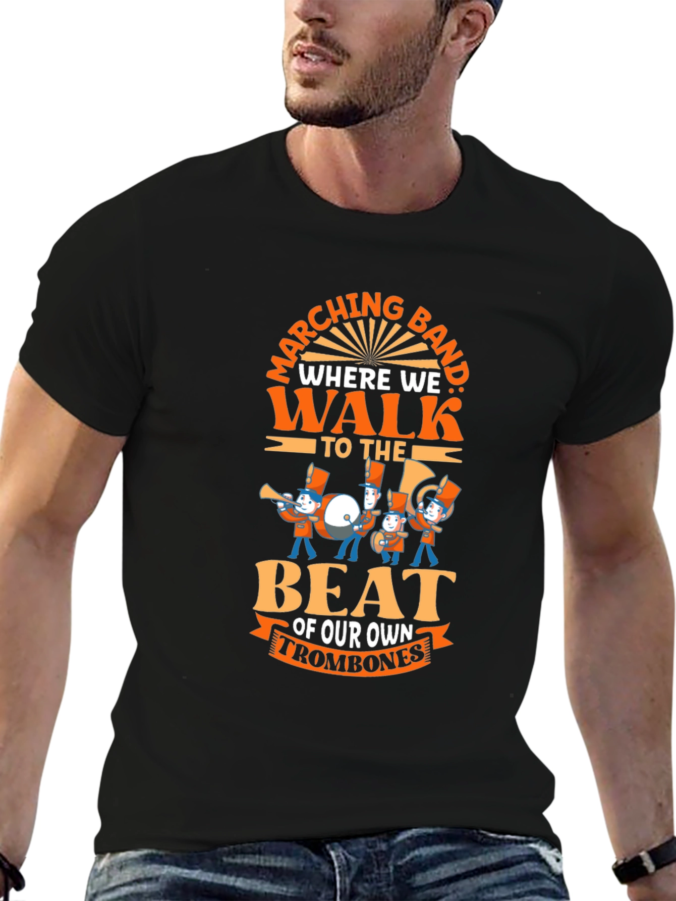 Marching Band T-Shirt - Trombone Player Tee