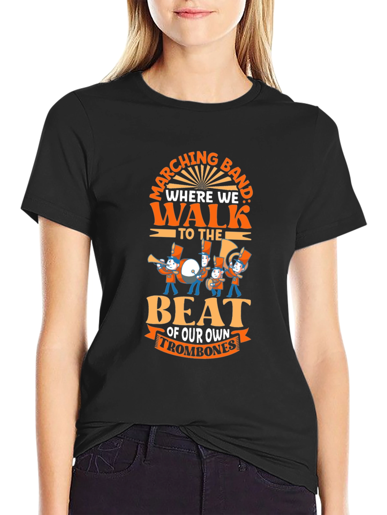 Marching Band T-Shirt - Trombone Player Tee