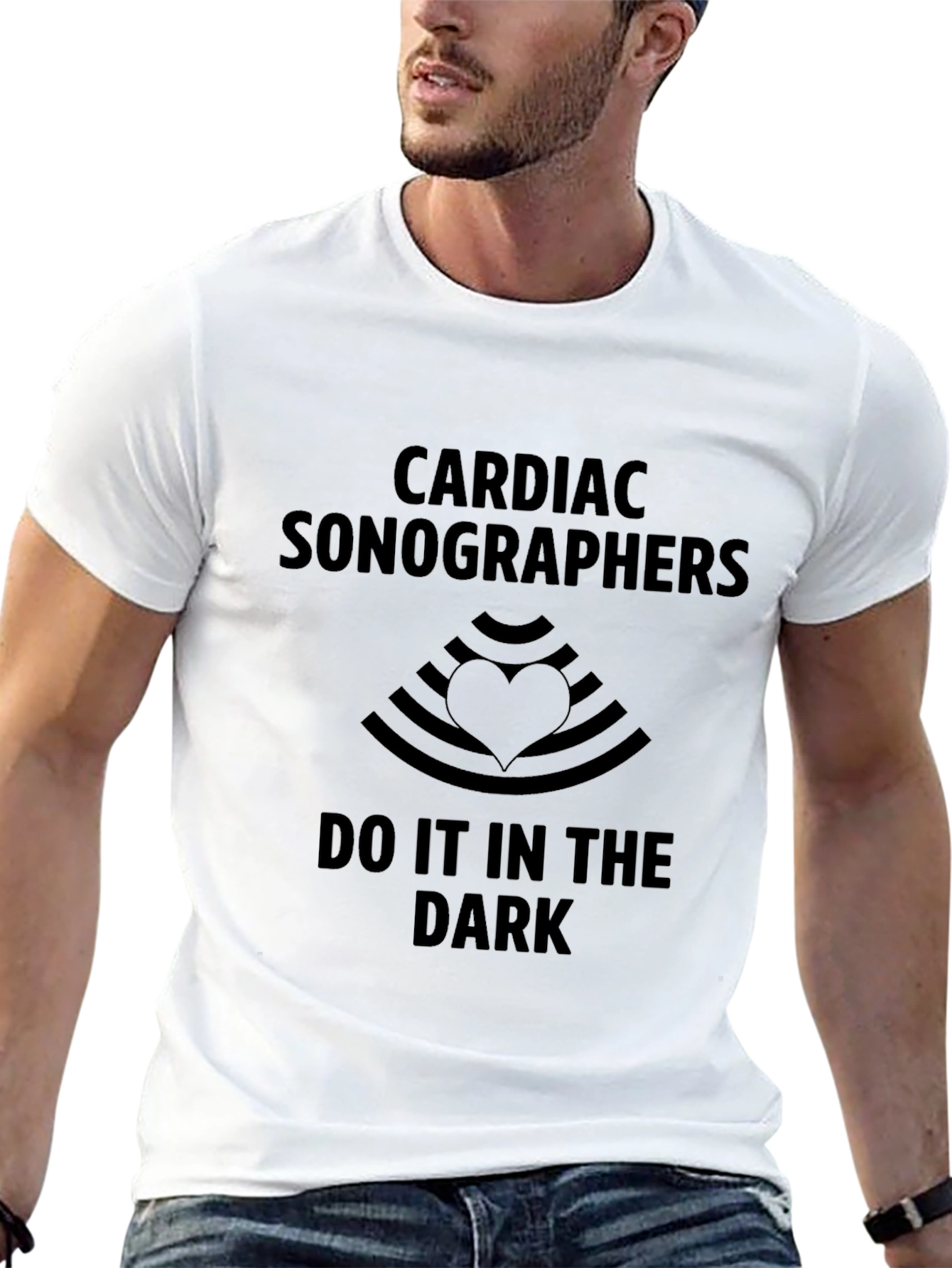 Cardiac Sonographers Do It In The Dark T-Shirt