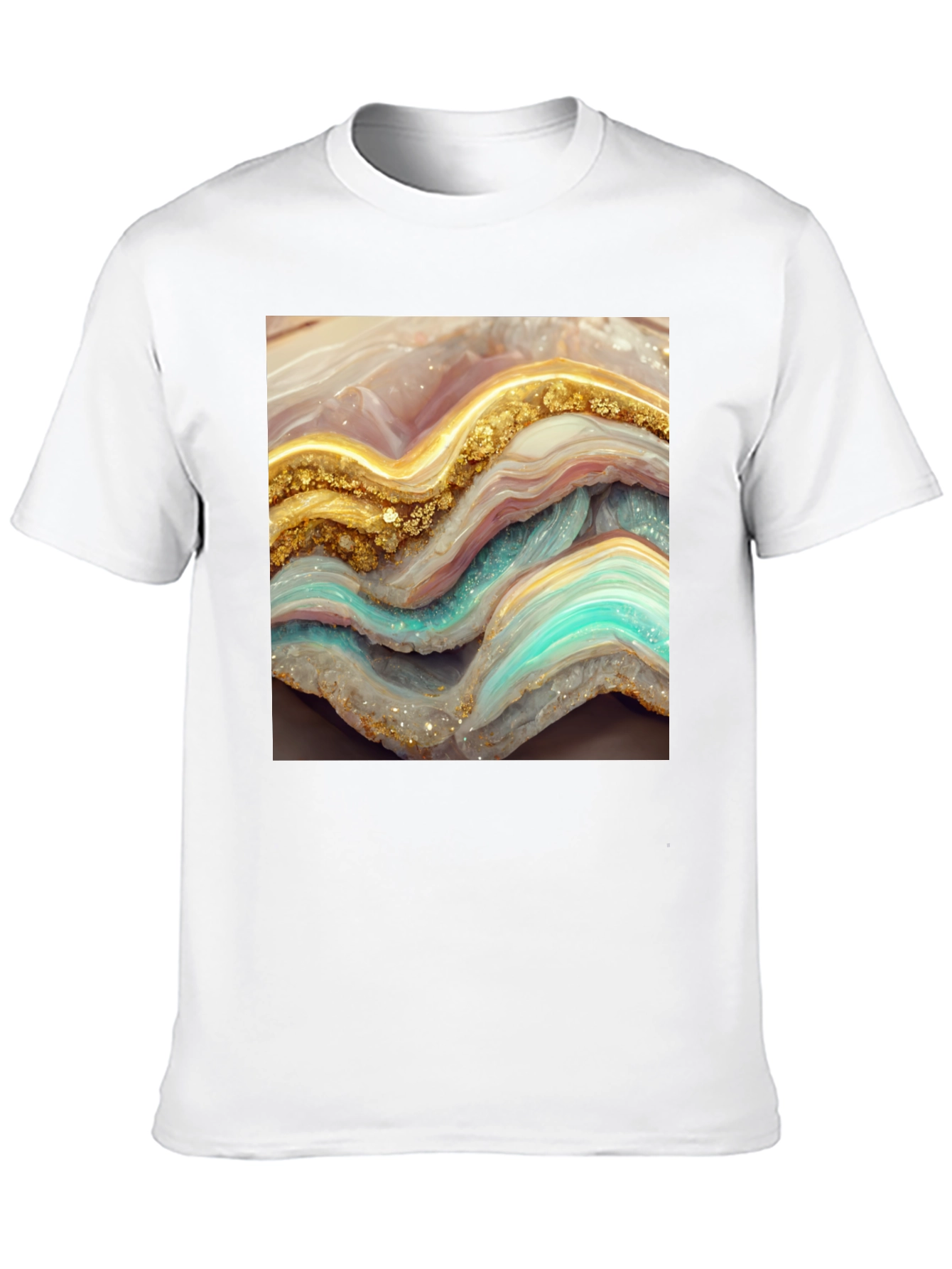 Geode Slice Graphic Tee - Unisex Black T-Shirt