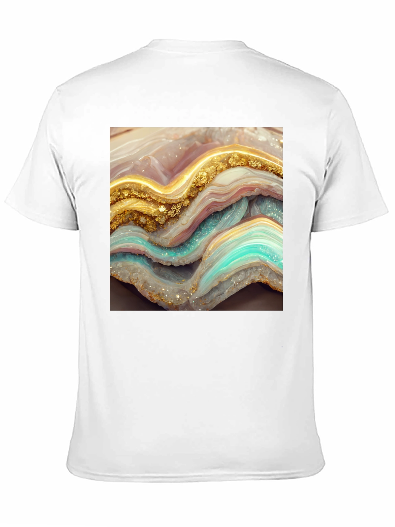 Geode Slice Graphic Tee - Unisex Black T-Shirt