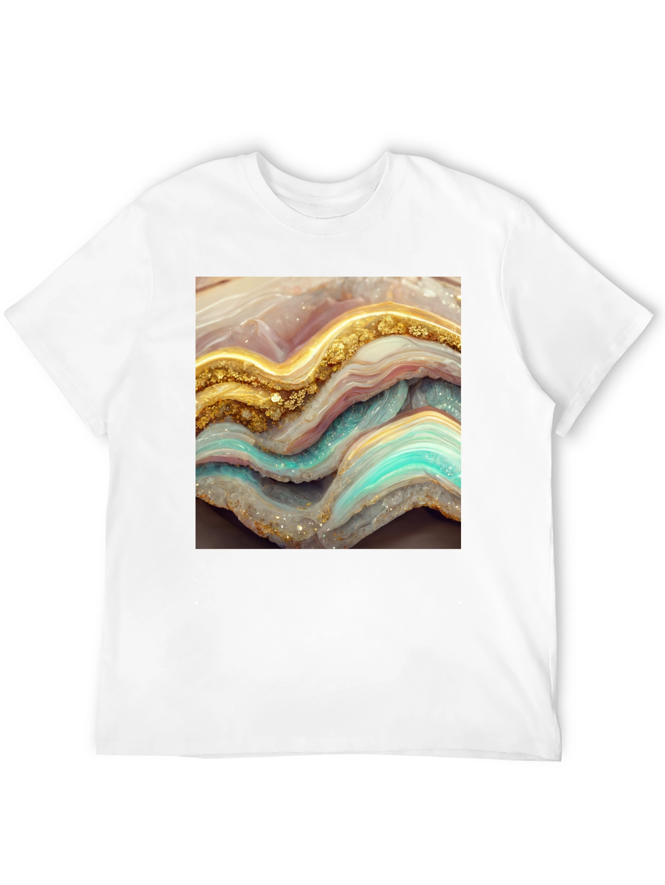 Geode Slice Graphic Tee - Unisex Black T-Shirt