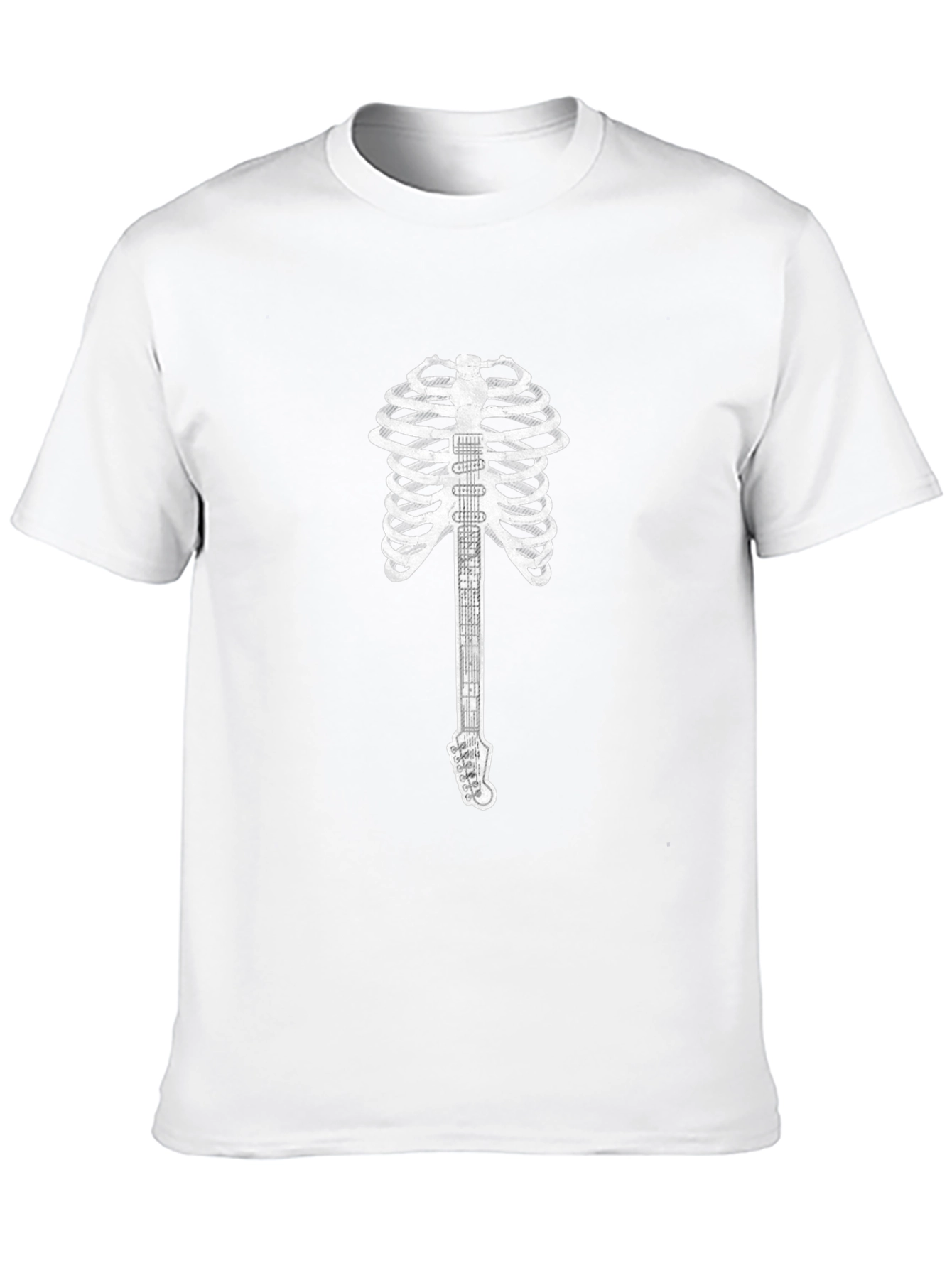 Guitar Skeleton Graphic Tee - Rocker Style