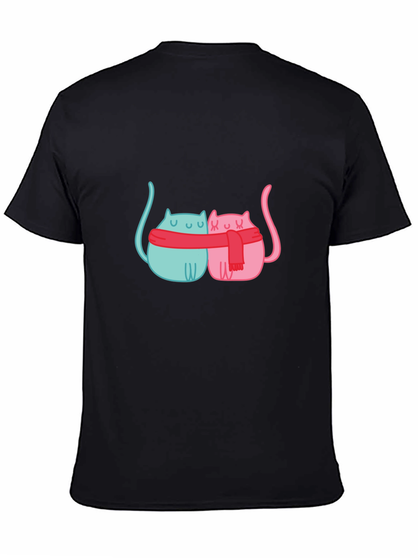 Cute Cats in Scarves Graphic T-Shirt
