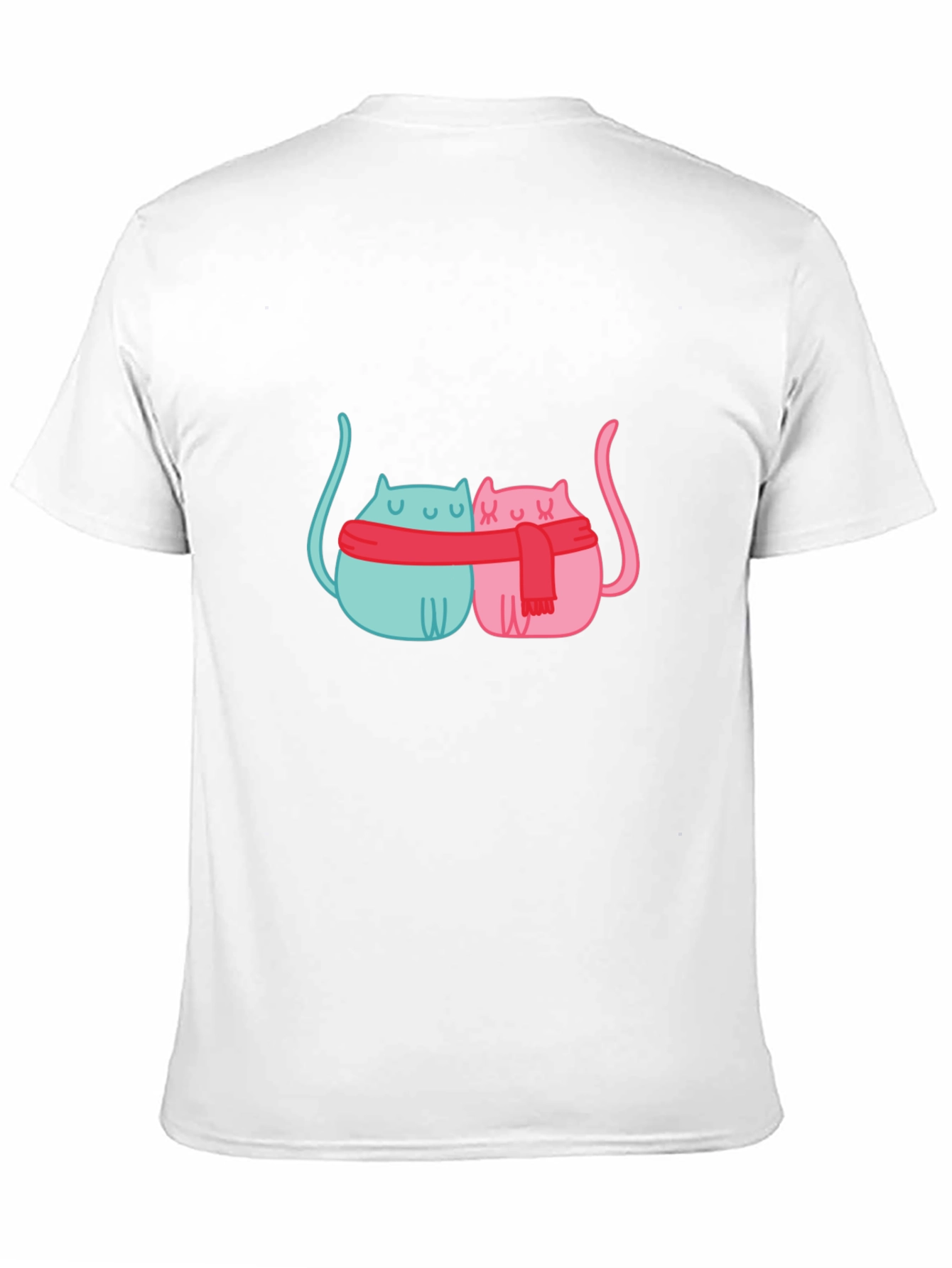 Cute Cats in Scarves Graphic T-Shirt